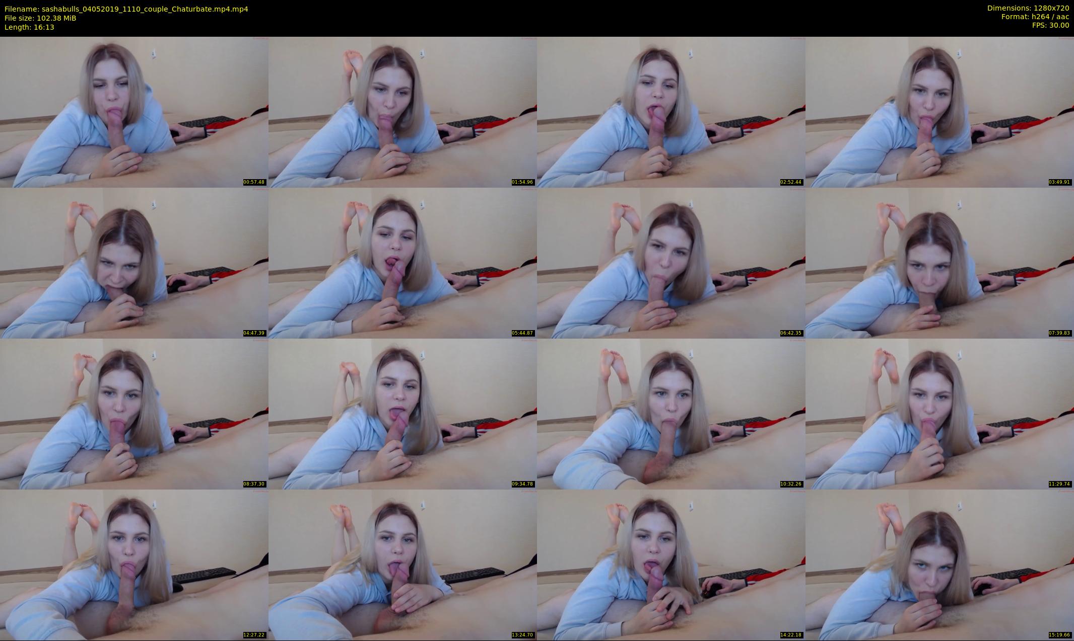 sashabulls — 17 minute Chaturbate couple cam show recording, 720p, May 4, 2019