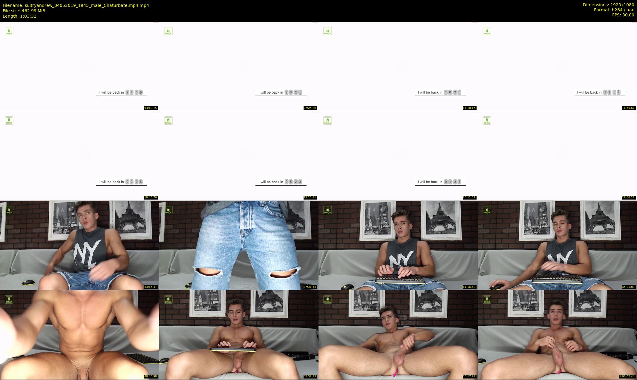 sultryandrew — 64 minute Chaturbate male cam show recording, 1080p, May 4, 2019