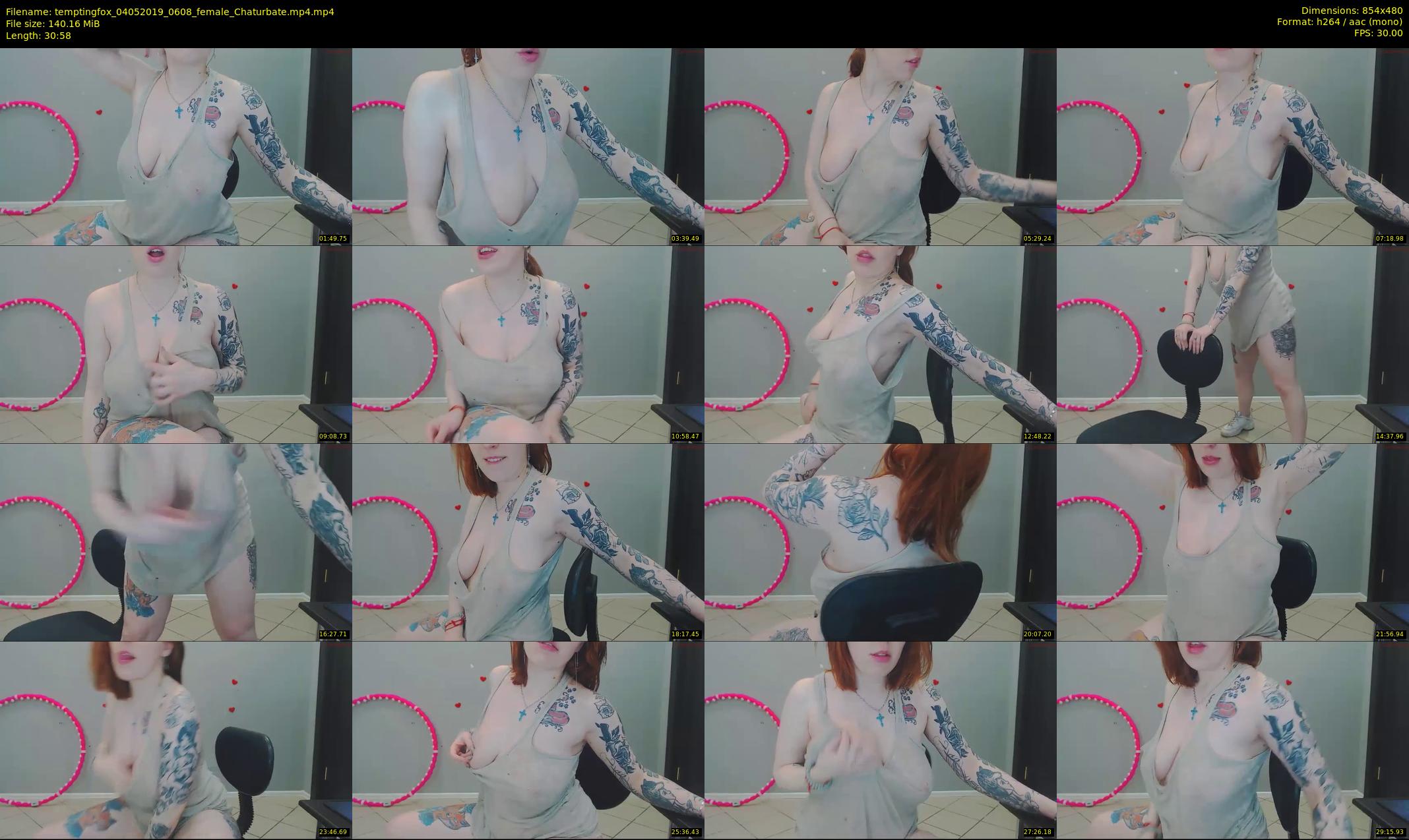 temptingfox — 31 minute Chaturbate female cam show recording, 480p, May 4, 2019