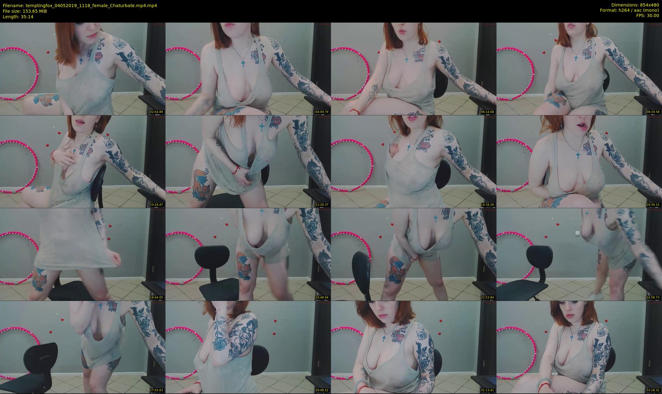 temptingfox — 36 minute Chaturbate female cam show recording, 480p, May 4, 2019