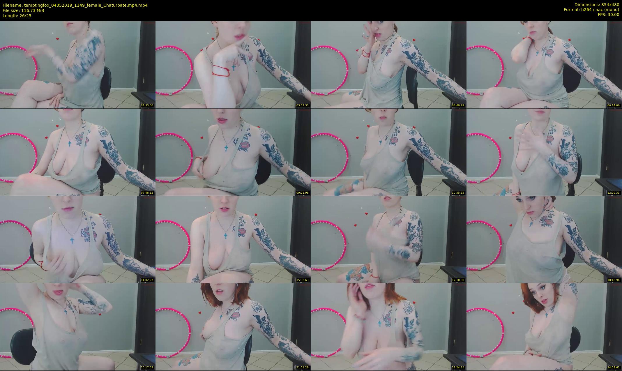 temptingfox — 27 minute Chaturbate female cam show recording, 480p, May 4, 2019