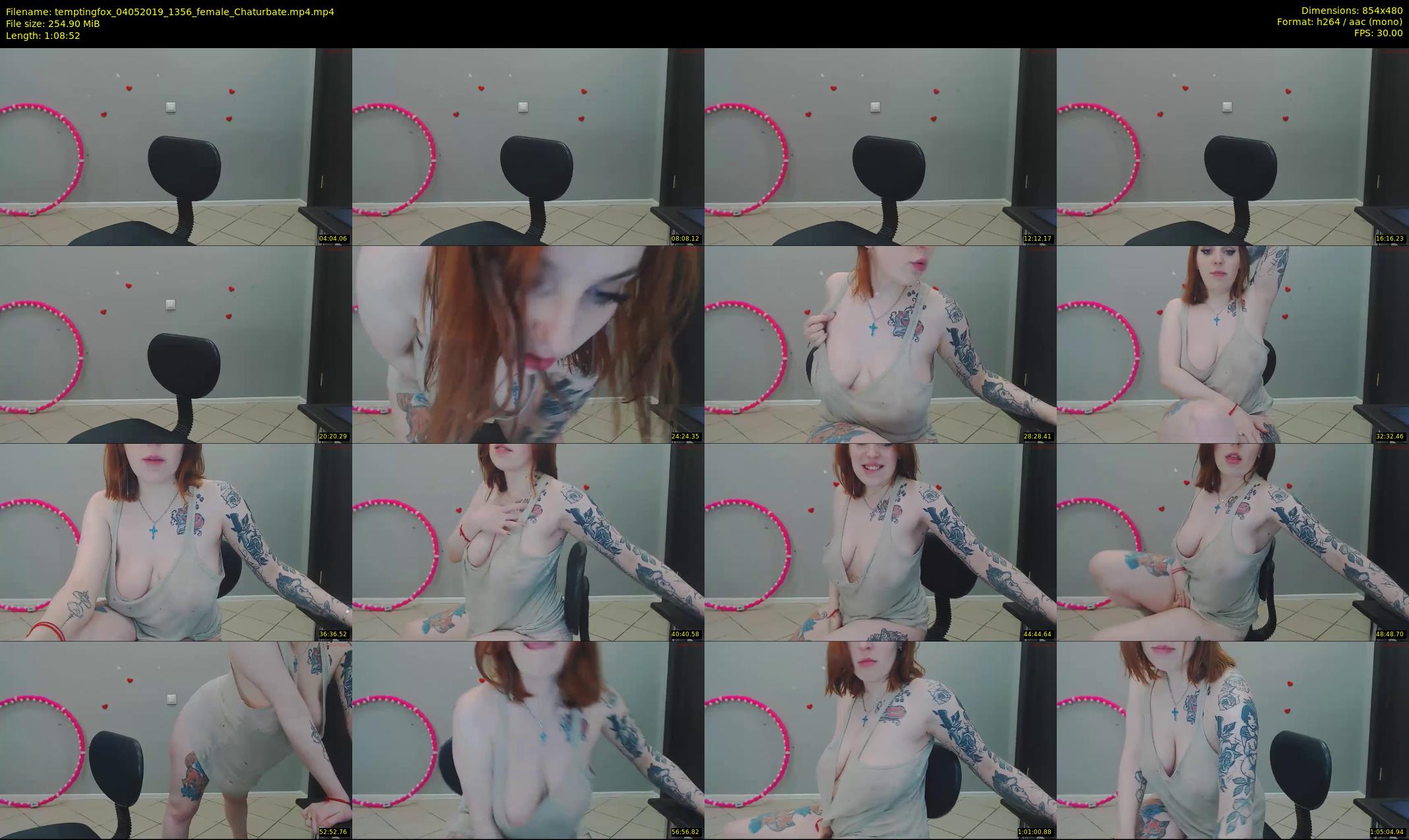 temptingfox — 69 minute Chaturbate female cam show recording, 480p, May 4, 2019