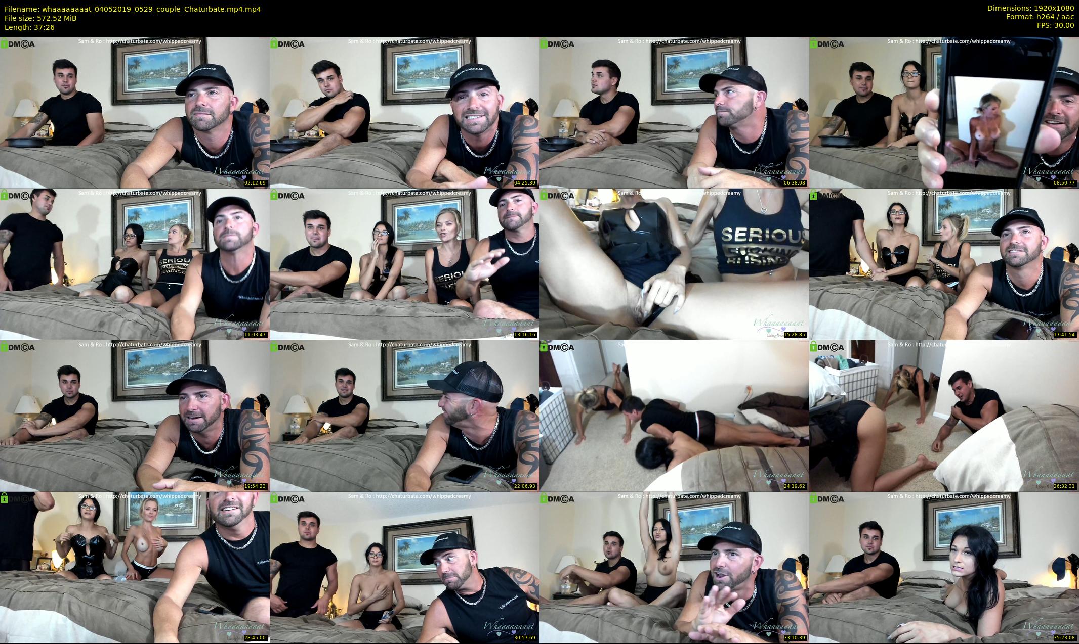 whaaaaaaaat — 38 minute Chaturbate couple cam show recording, 1080p, May 4, 2019