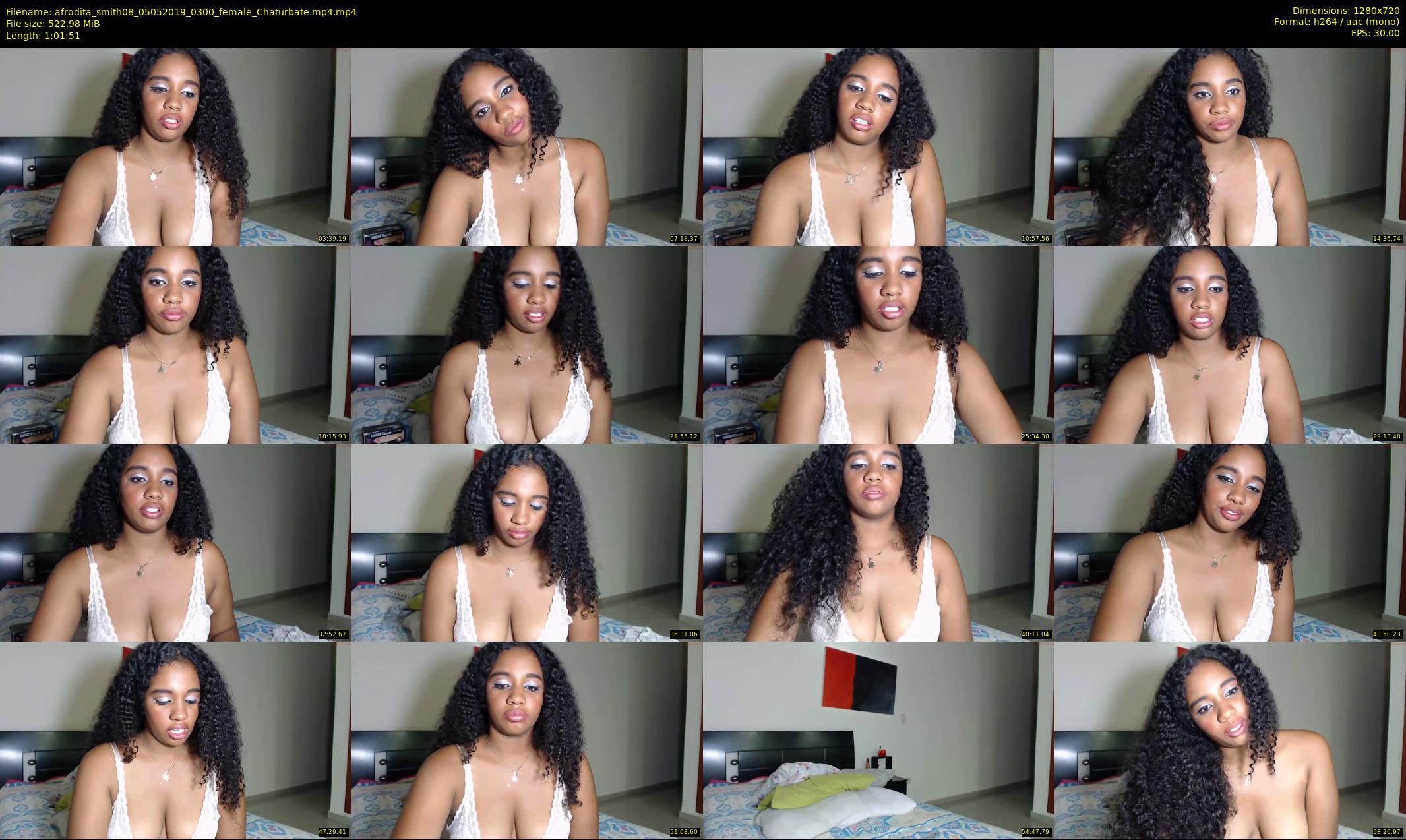 afrodita_smith08 — 62 minute Chaturbate female cam show recording, 720p, May 5, 2019