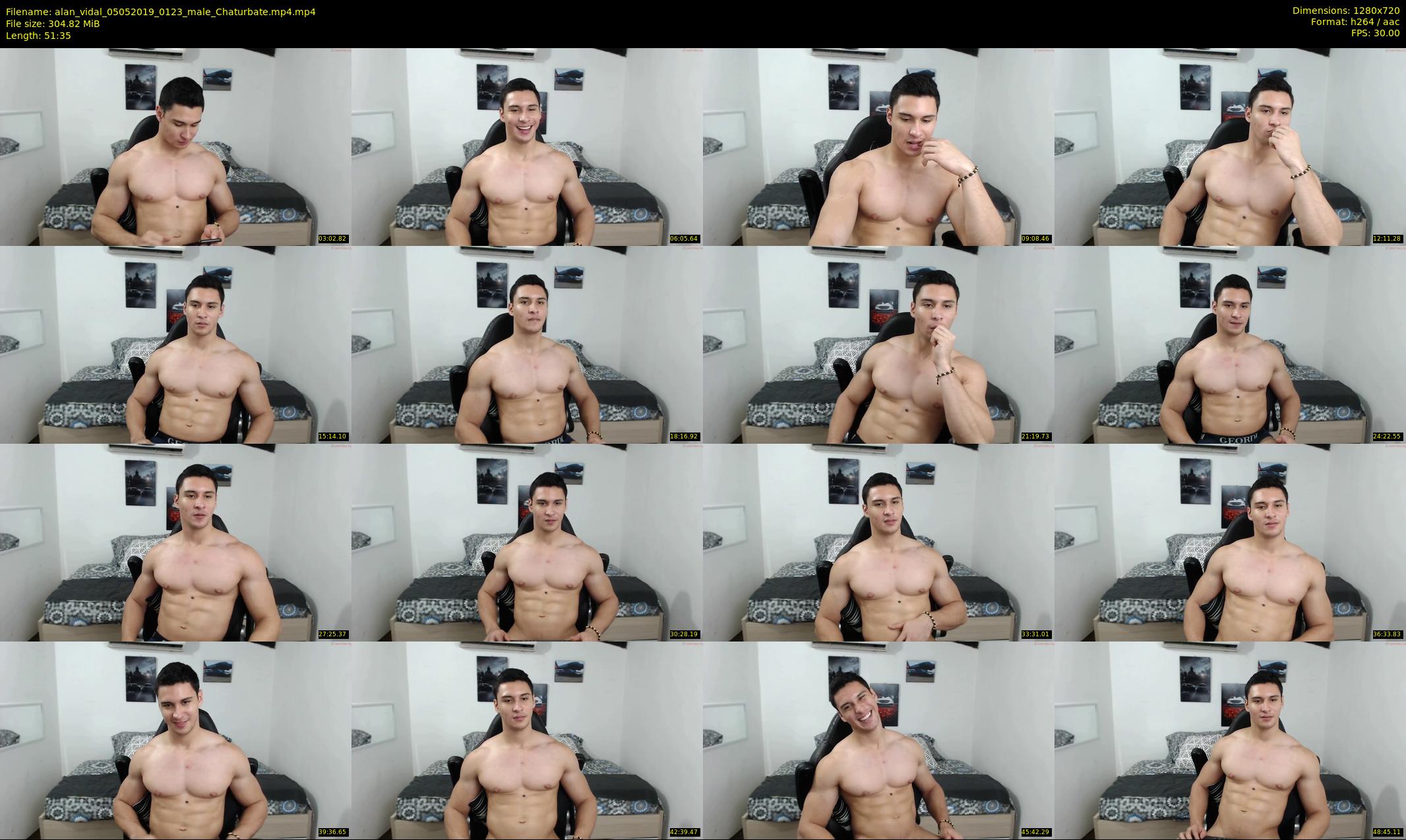 alan_vidal — 52 minute Chaturbate male cam show recording, 720p, May 5, 2019