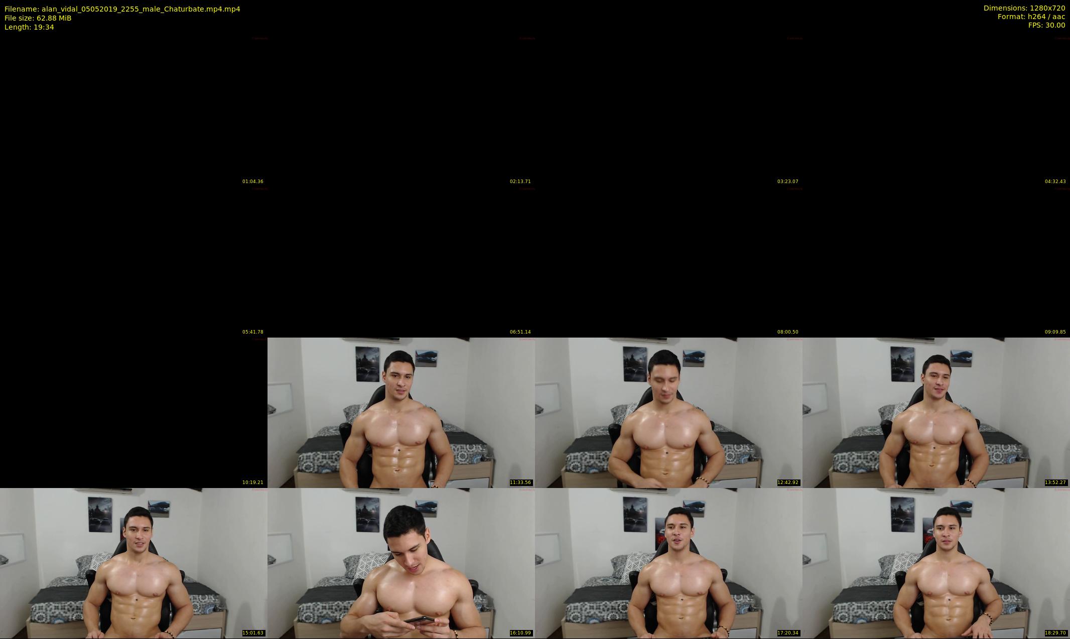alan_vidal — 20 minute Chaturbate male cam show recording, 720p, May 5, 2019