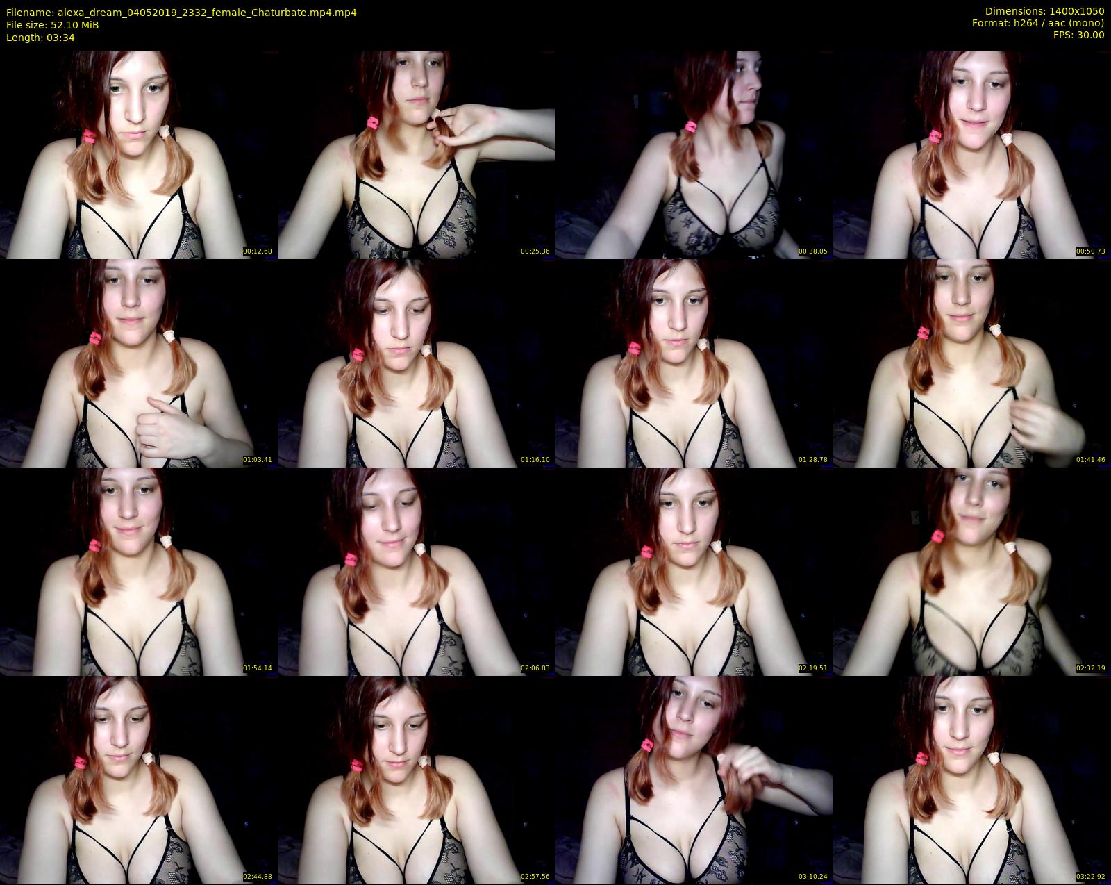 alexa_dream — 4 minute Chaturbate female cam show recording, 720p, May 4, 2019