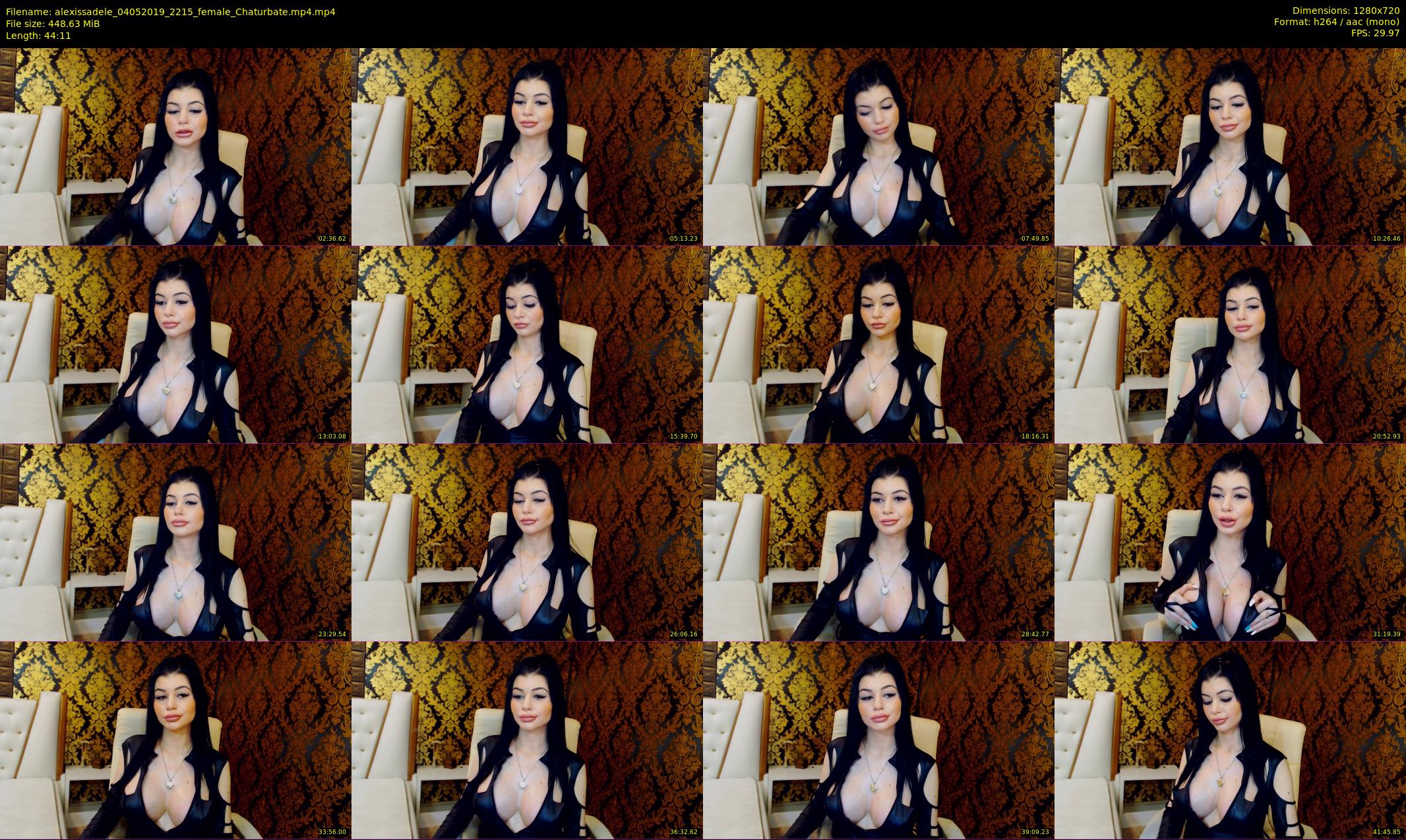 alexissadele — 45 minute Chaturbate female cam show recording, 720p, May 4, 2019