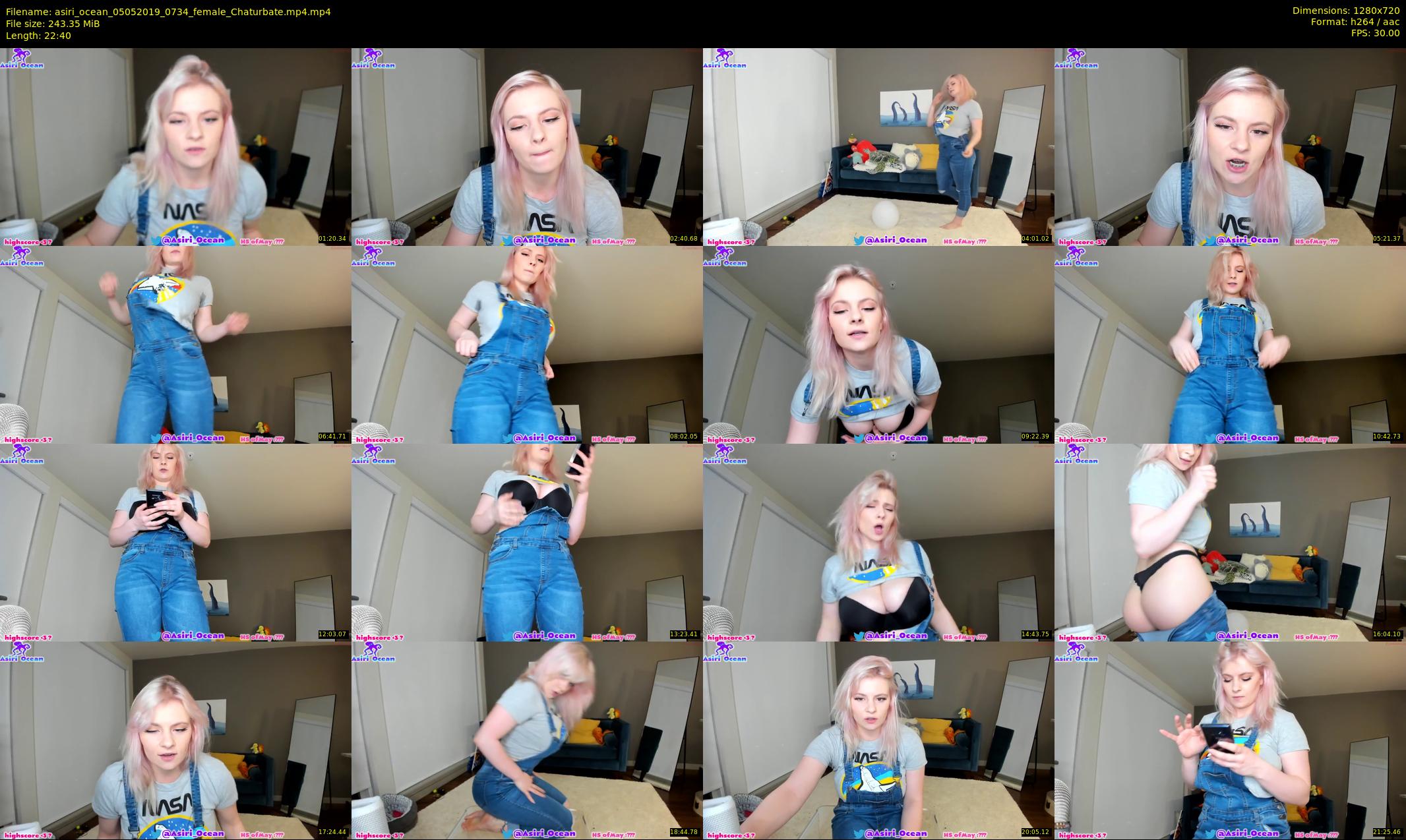 asiri_ocean — 23 minute Chaturbate female cam show recording, 720p, May 5, 2019