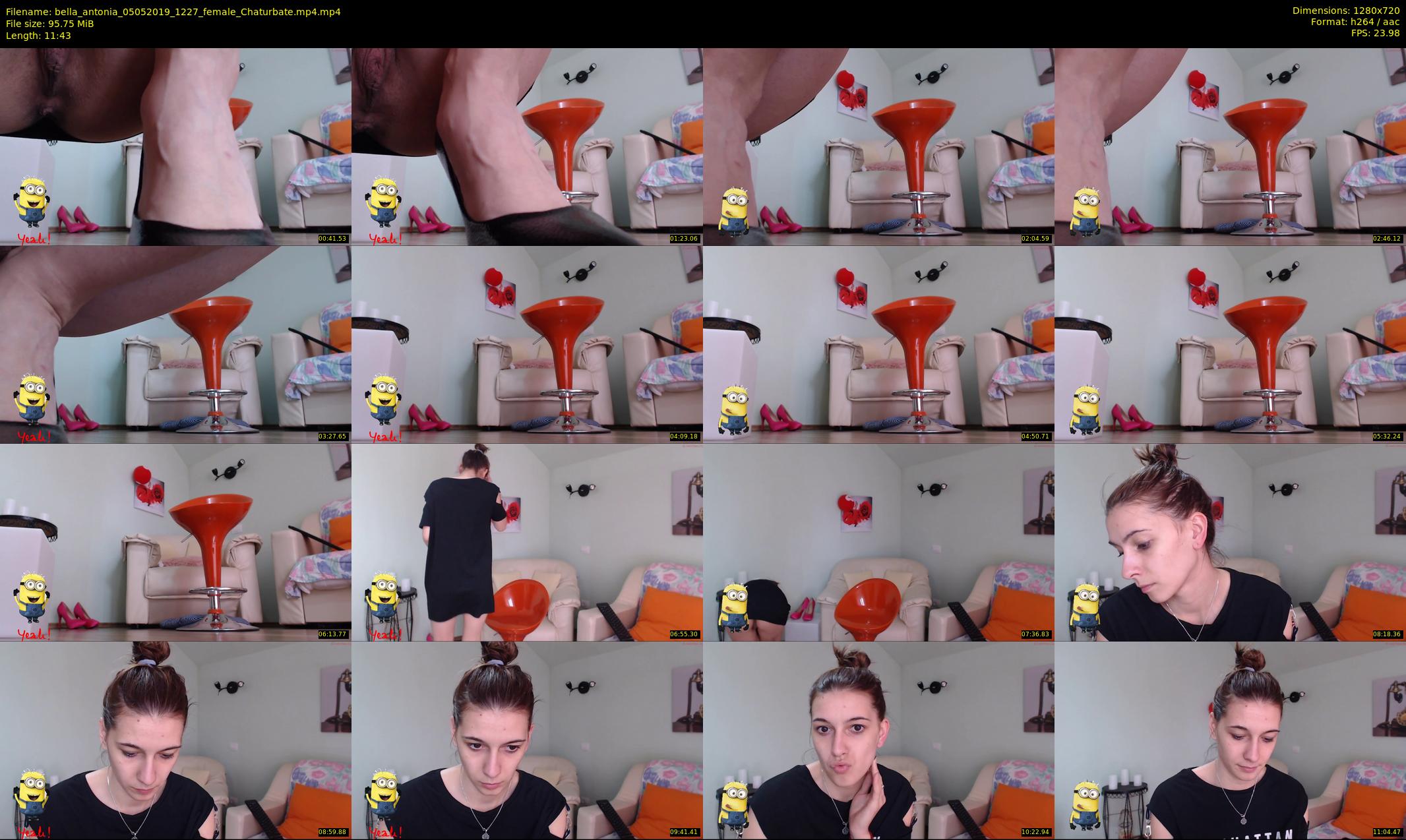 bella_antonia — 12 minute Chaturbate female cam show recording, 720p, May 5, 2019