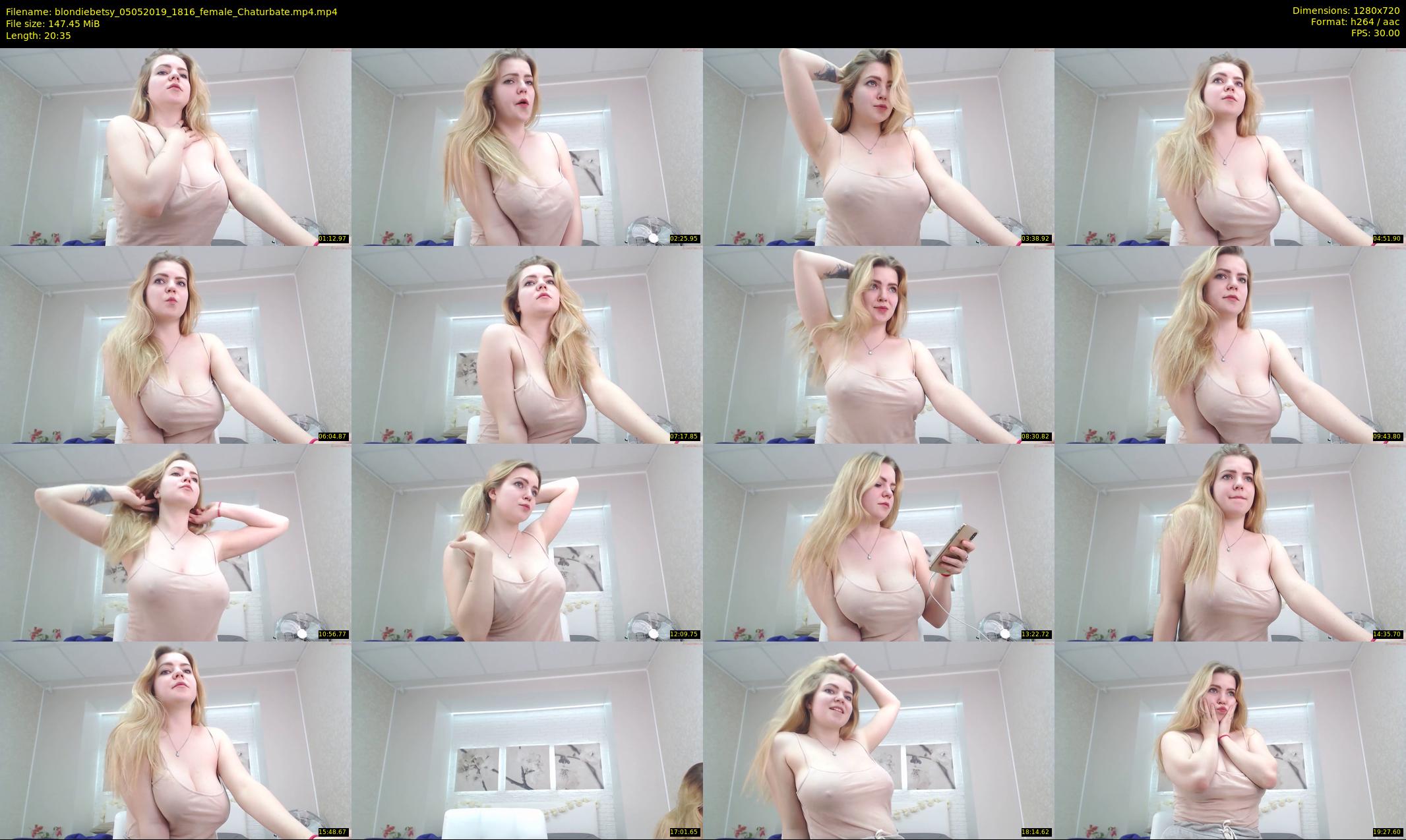 blondiebetsy — 21 minute Chaturbate female cam show recording, 720p, May 5, 2019