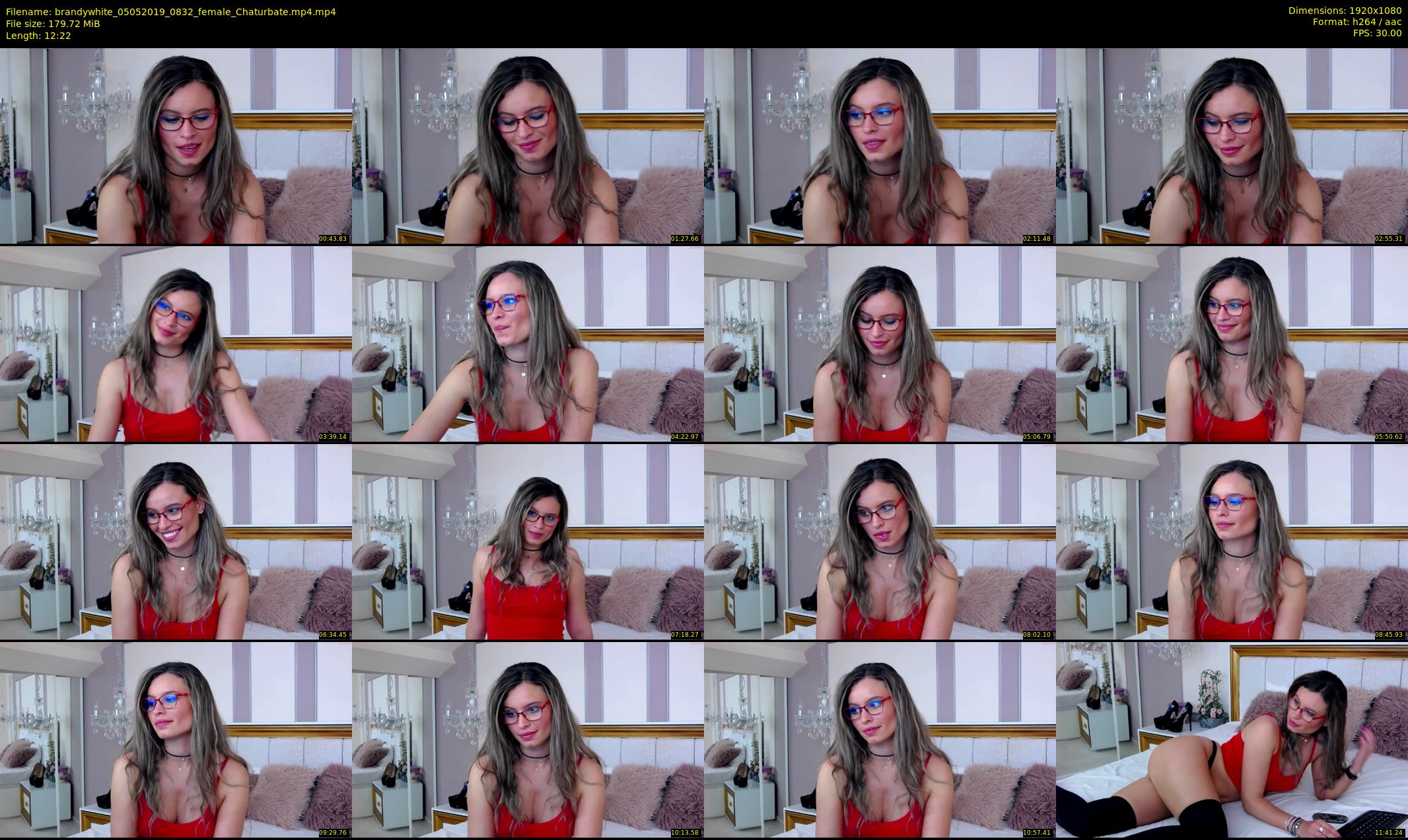 brandywhite — 13 minute Chaturbate female cam show recording, 1080p, May 5, 2019