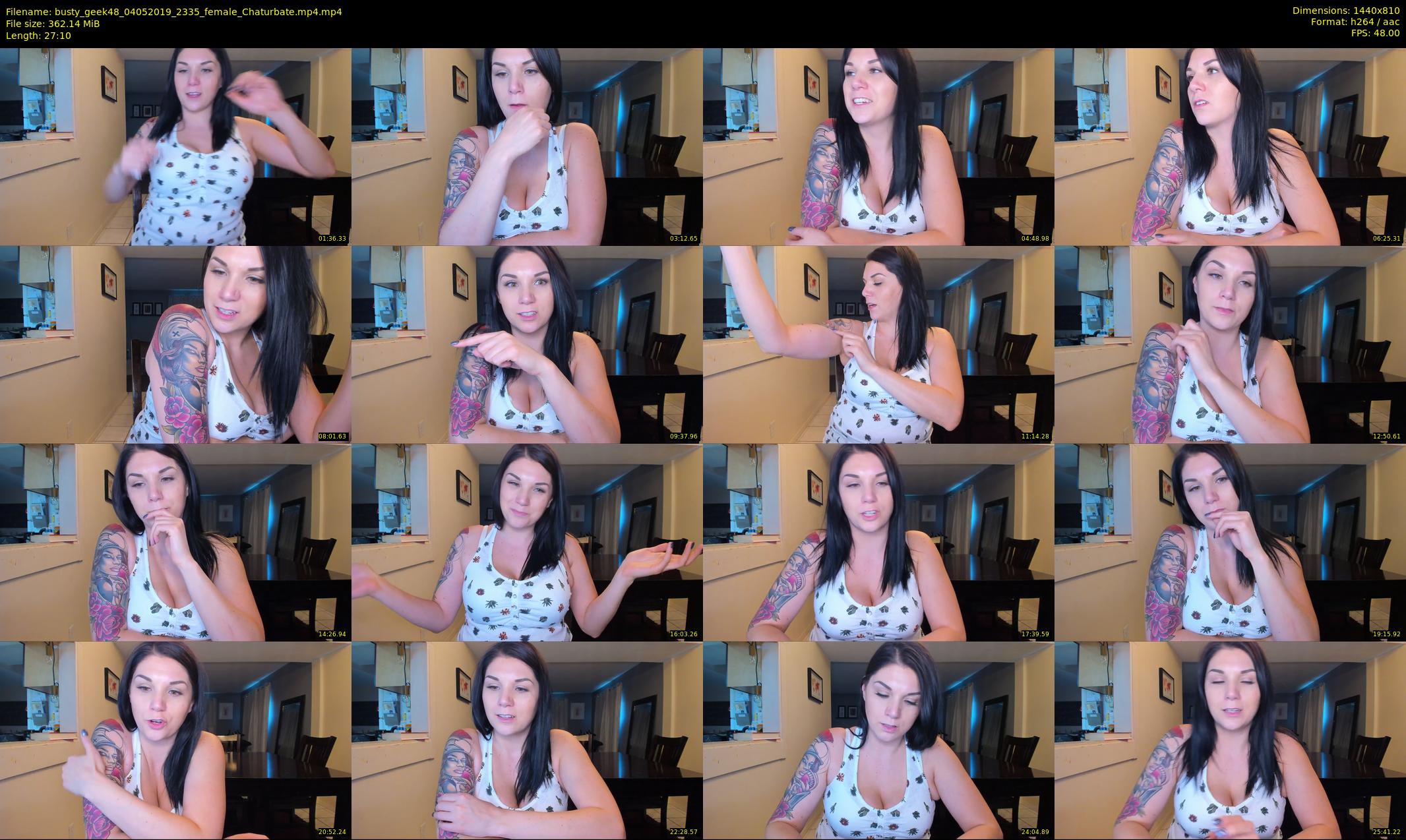 busty_geek48 — 28 minute Chaturbate female cam show recording, 720p, May 4, 2019