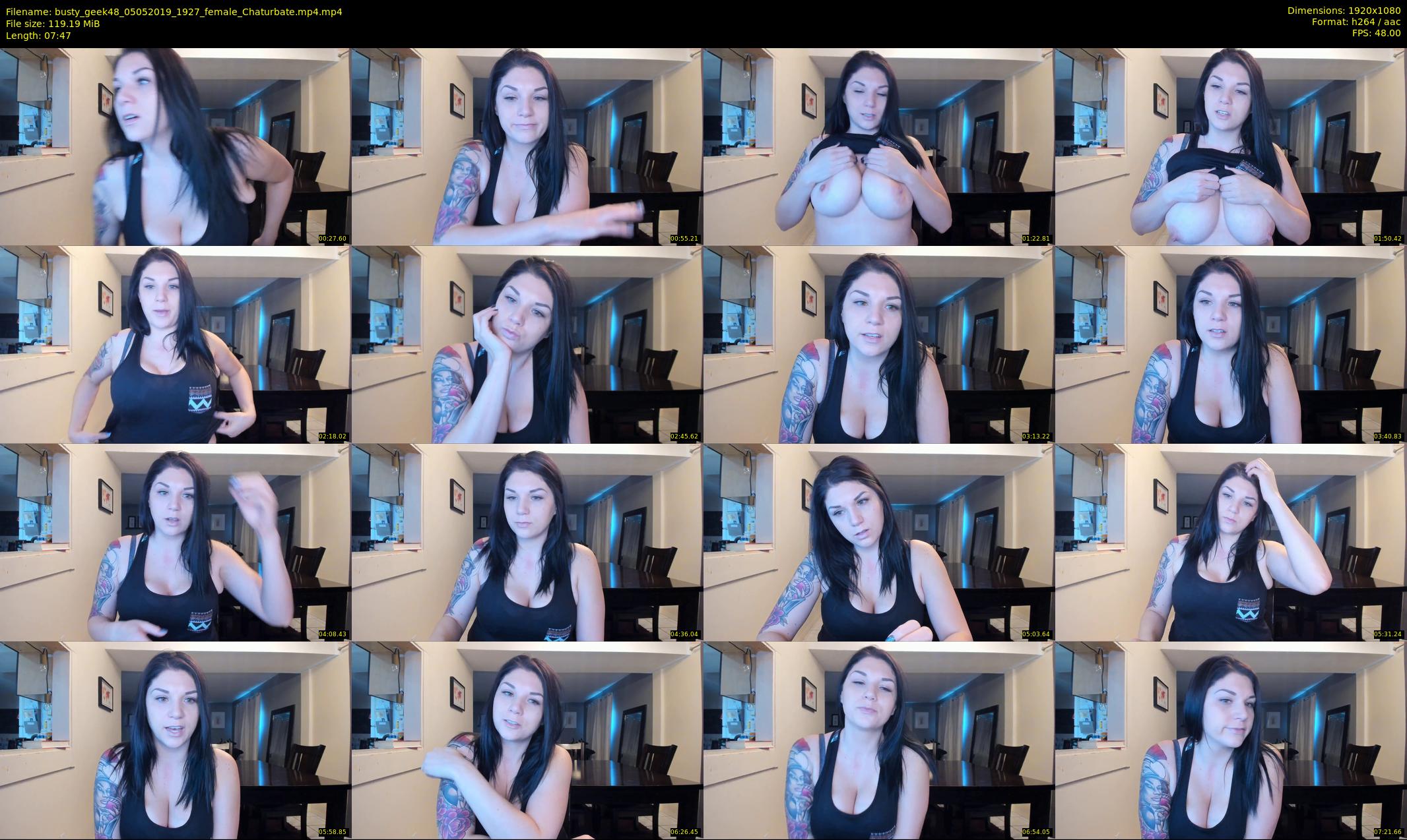 busty_geek48 — 8 minute Chaturbate female cam show recording, 1080p, May 5, 2019
