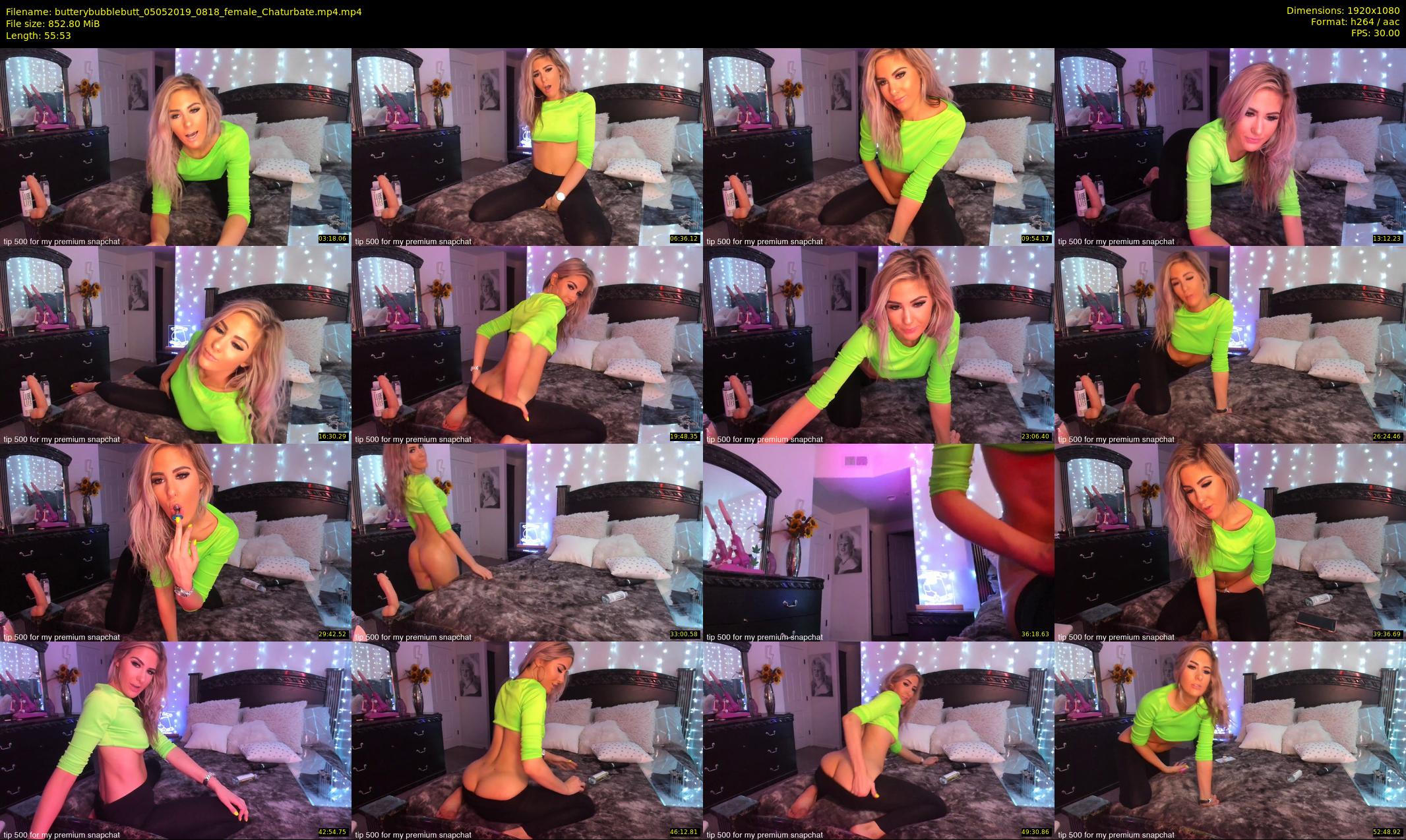 butterybubblebutt — 56 minute Chaturbate couple cam show recording, 1080p, May 5, 2019