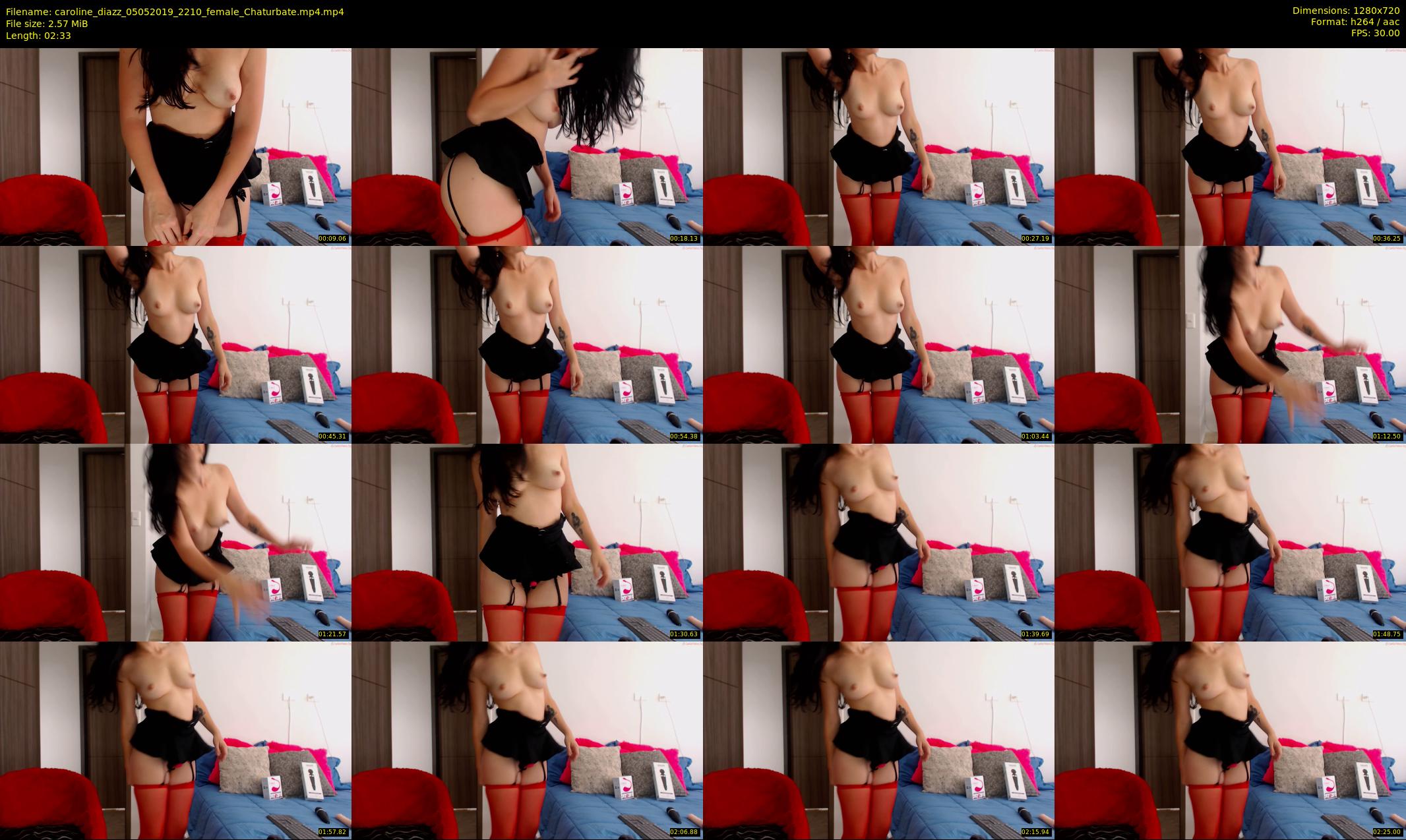 caroline_diazz — 3 minute Chaturbate female cam show recording, 720p, May 5, 2019