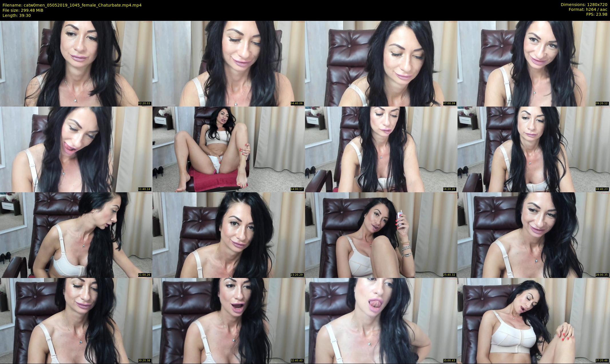 catw0men — 40 minute Chaturbate female cam show recording, 720p, May 5, 2019