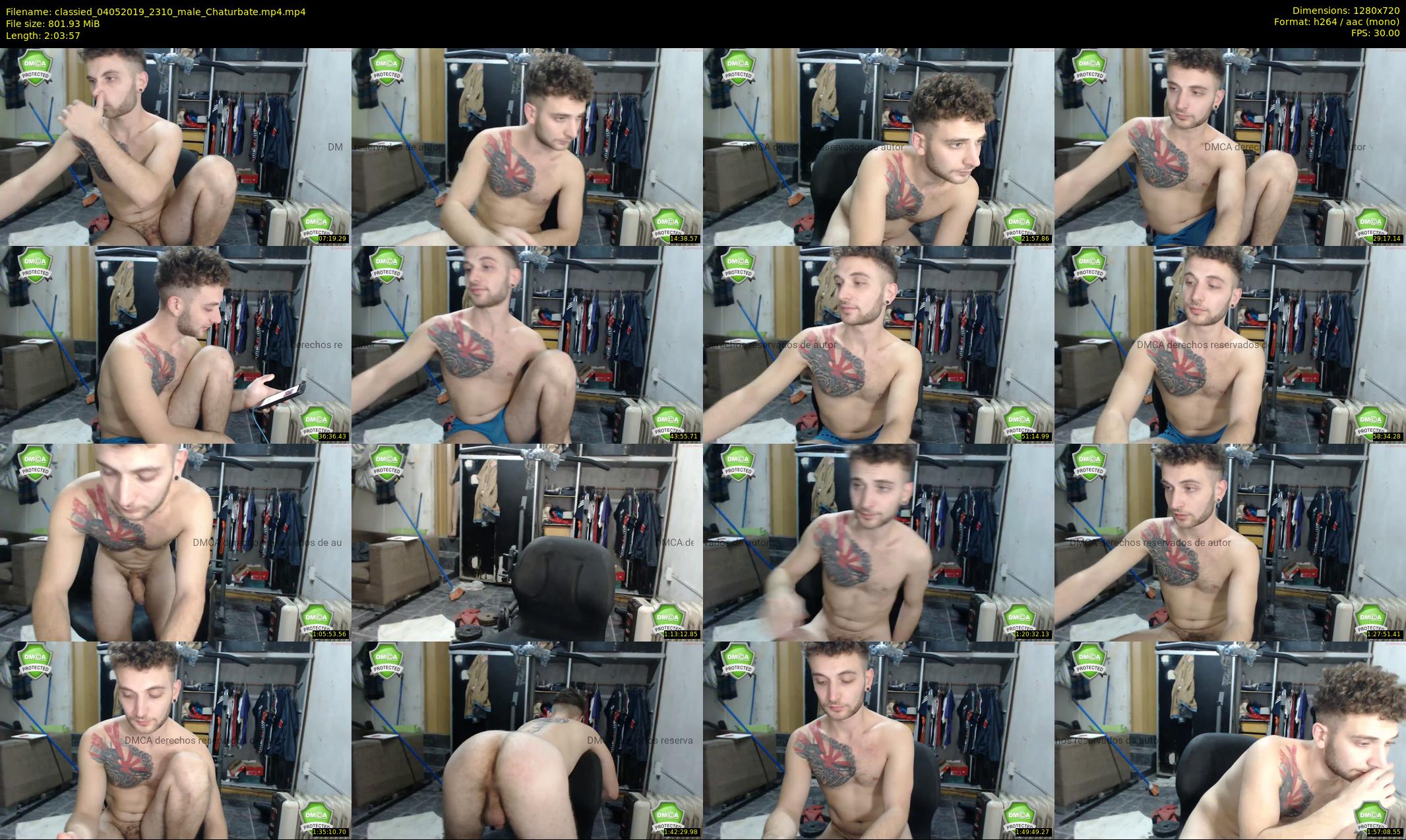 classied — 124 minute Chaturbate male cam show recording, 720p, May 4, 2019