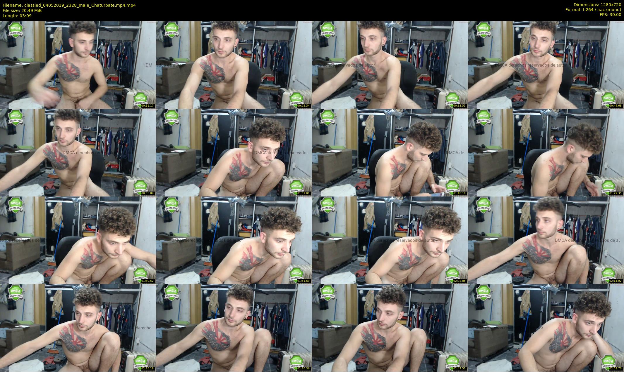 classied — 4 minute Chaturbate male cam show recording, 720p, May 4, 2019