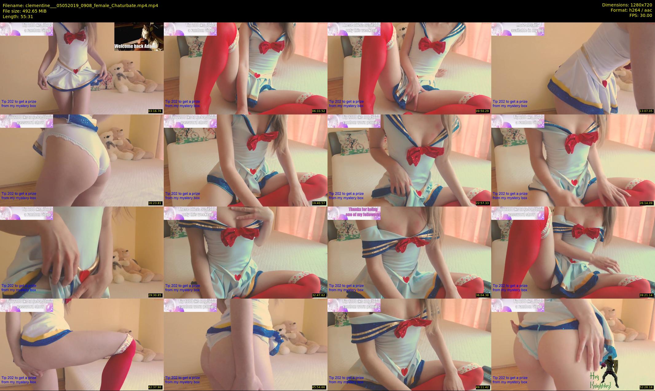 clementine__ — 56 minute Chaturbate female cam show recording, 720p, May 5, 2019
