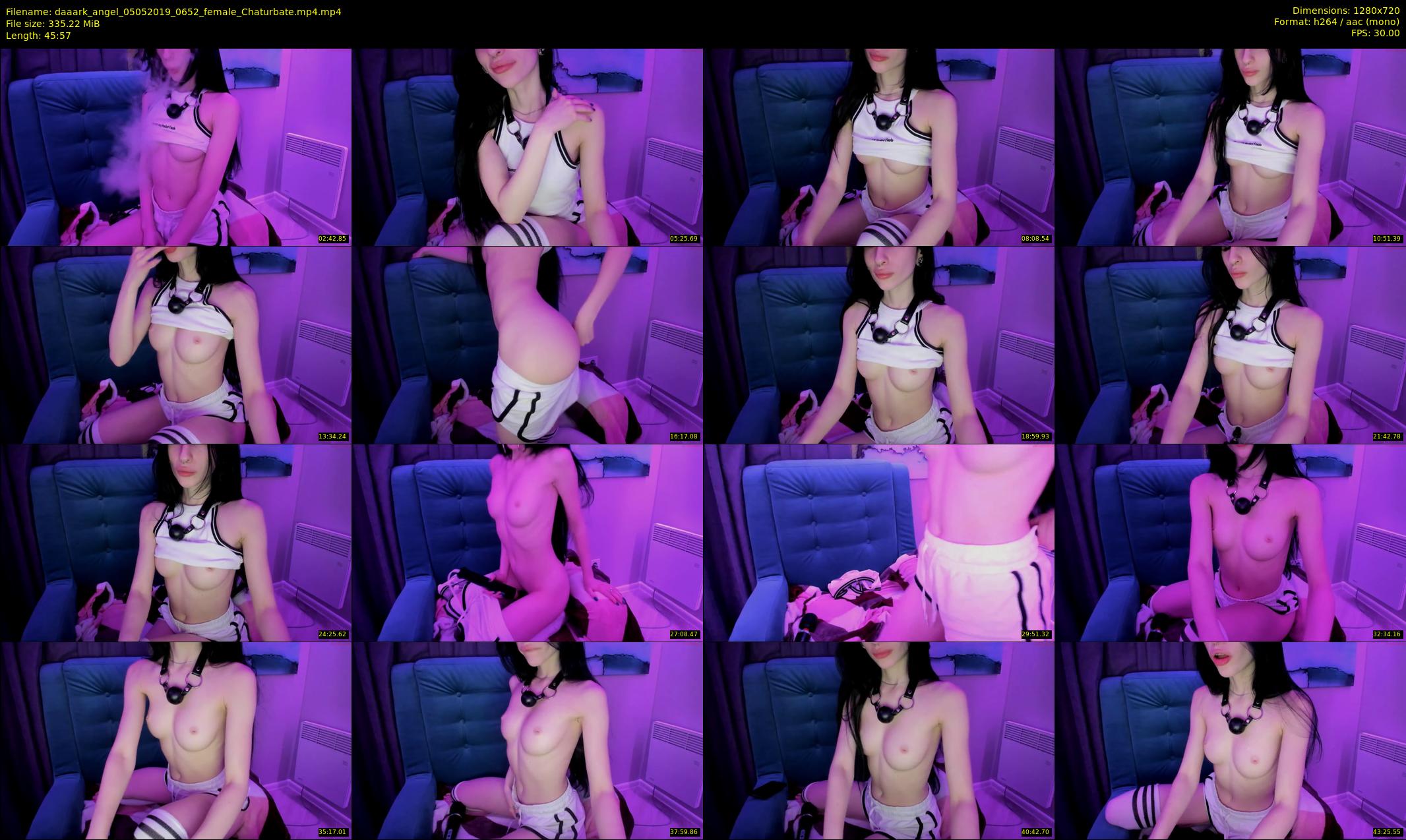 daaark_angel — 46 minute Chaturbate female cam show recording, 720p, May 5, 2019