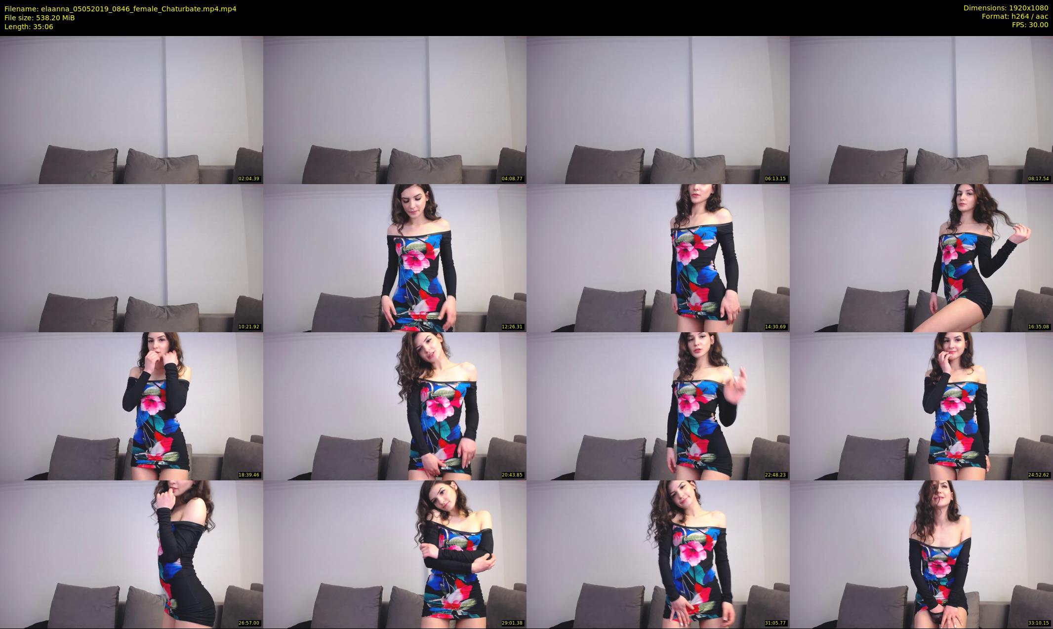 elaanna — 36 minute Chaturbate female cam show recording, 1080p, May 5, 2019