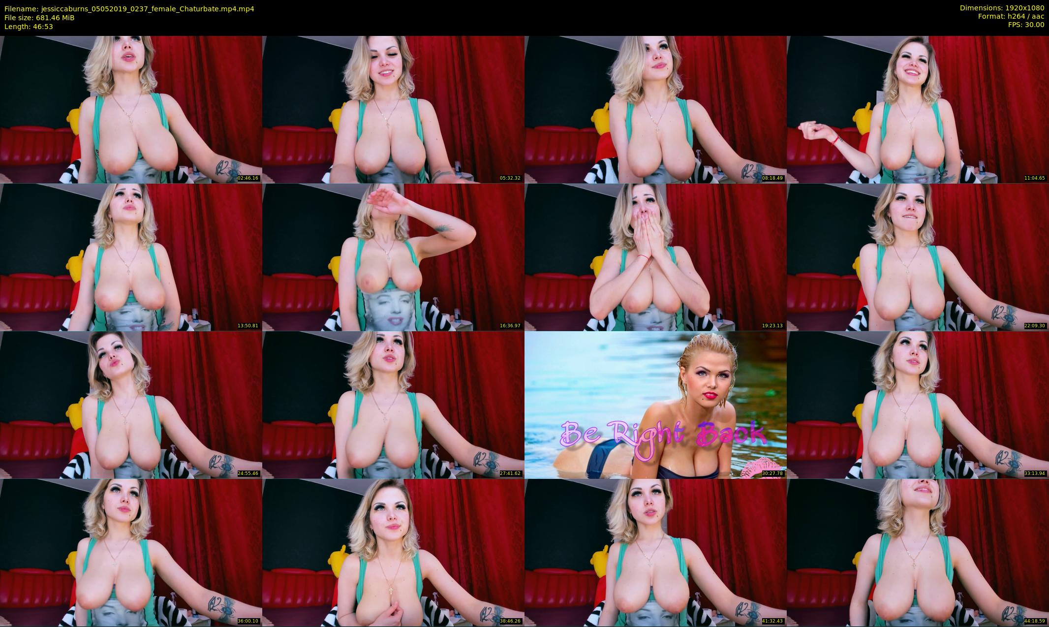 jessiccaburns — 47 minute Chaturbate female cam show recording, 1080p, May 5, 2019