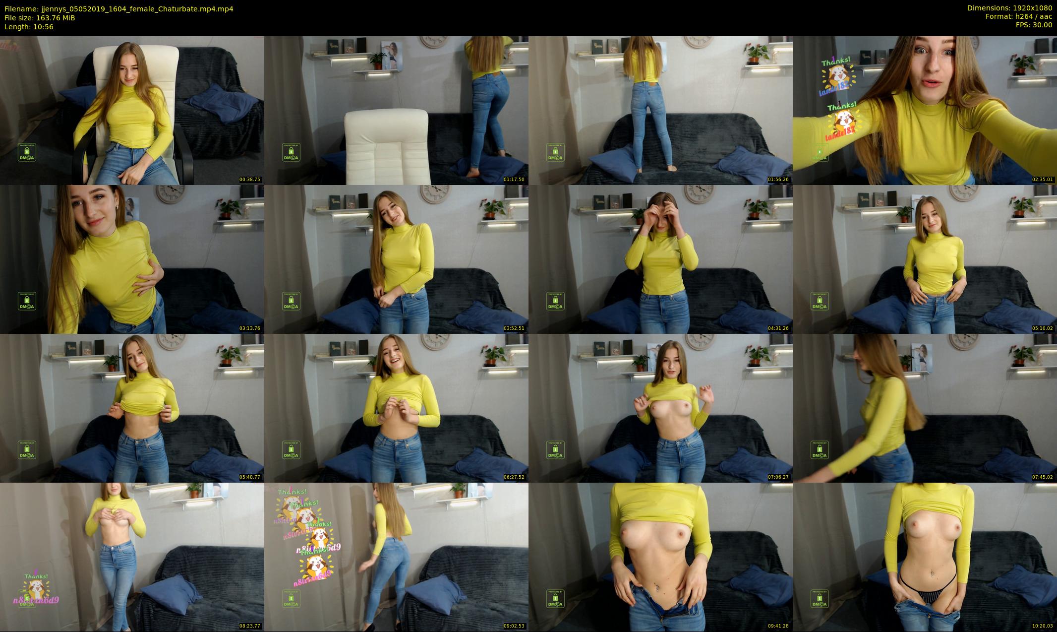 jjennys — 11 minute Chaturbate female cam show recording, 1080p, May 5, 2019