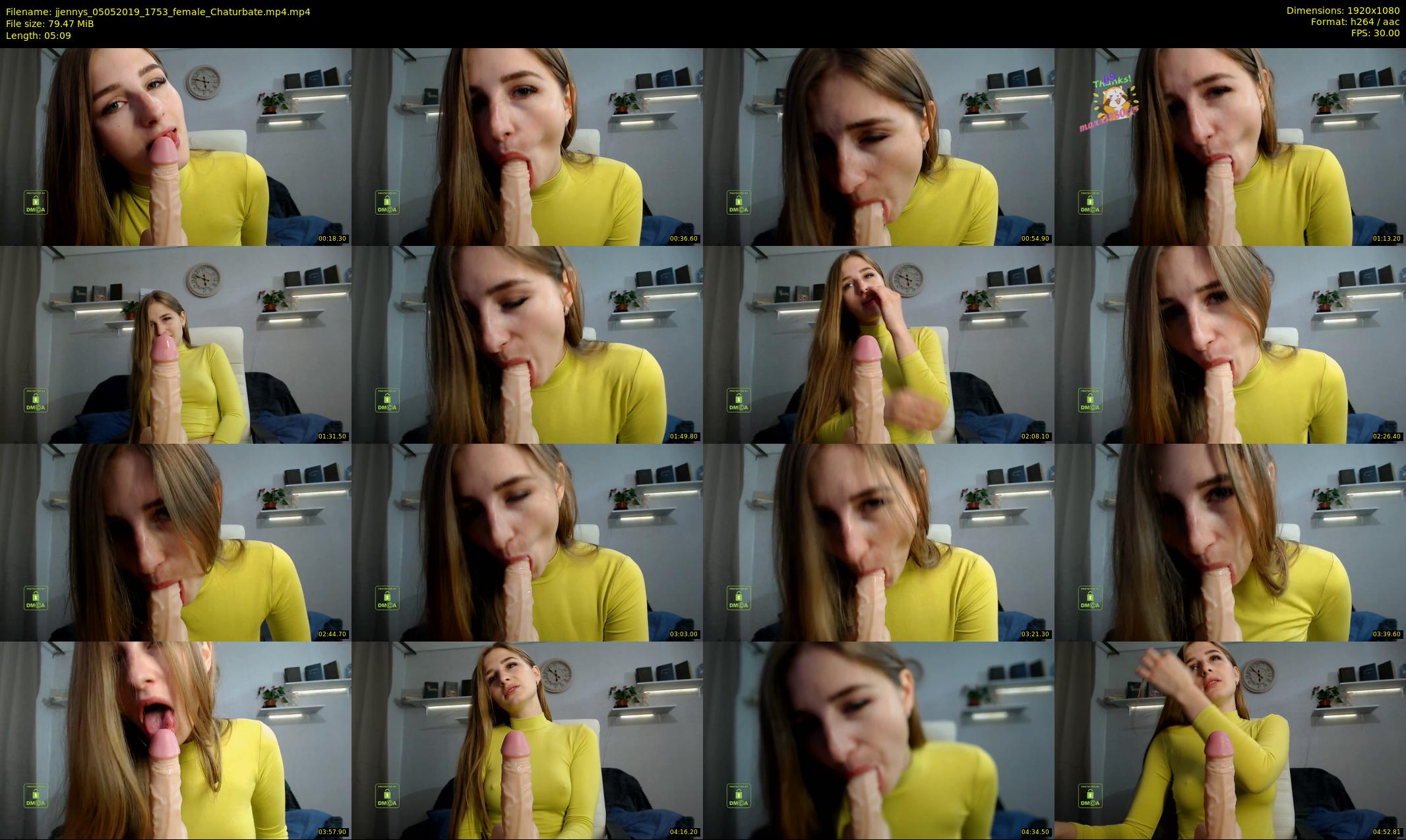 jjennys — 6 minute Chaturbate female cam show recording, 1080p, May 5, 2019