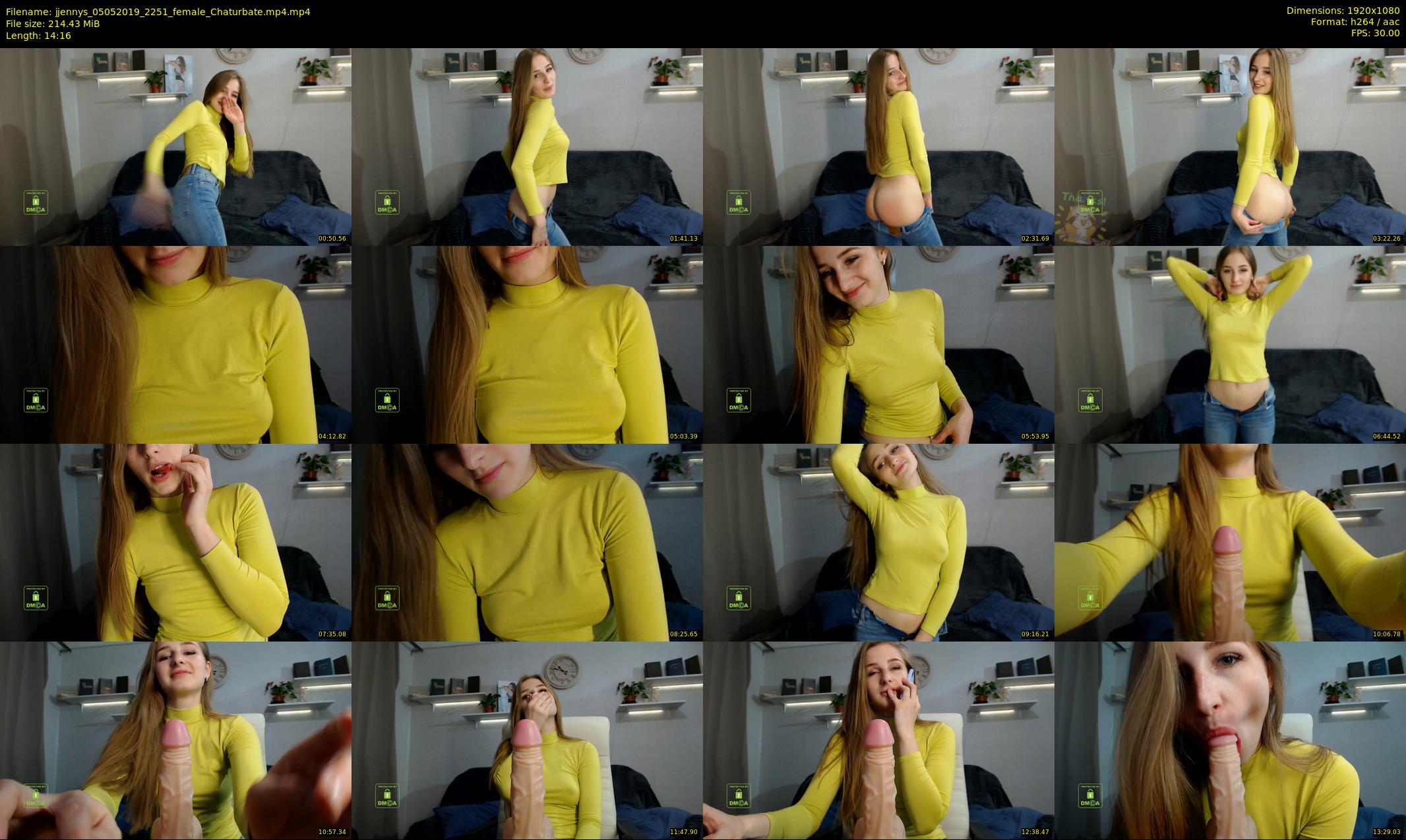 jjennys — 15 minute Chaturbate female cam show recording, 1080p, May 5, 2019