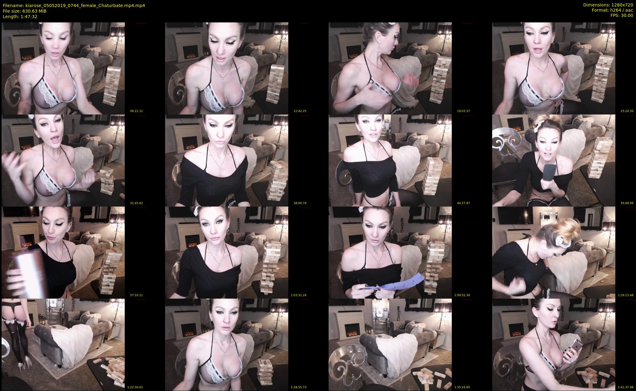 kiarose — 108 minute Chaturbate female cam show recording, 720p, May 5, 2019