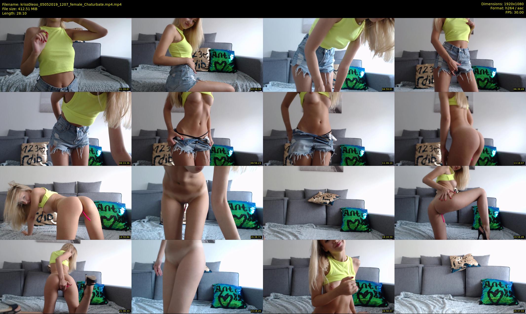 kriss0leoo — 29 minute Chaturbate couple cam show recording, 1080p, May 5, 2019