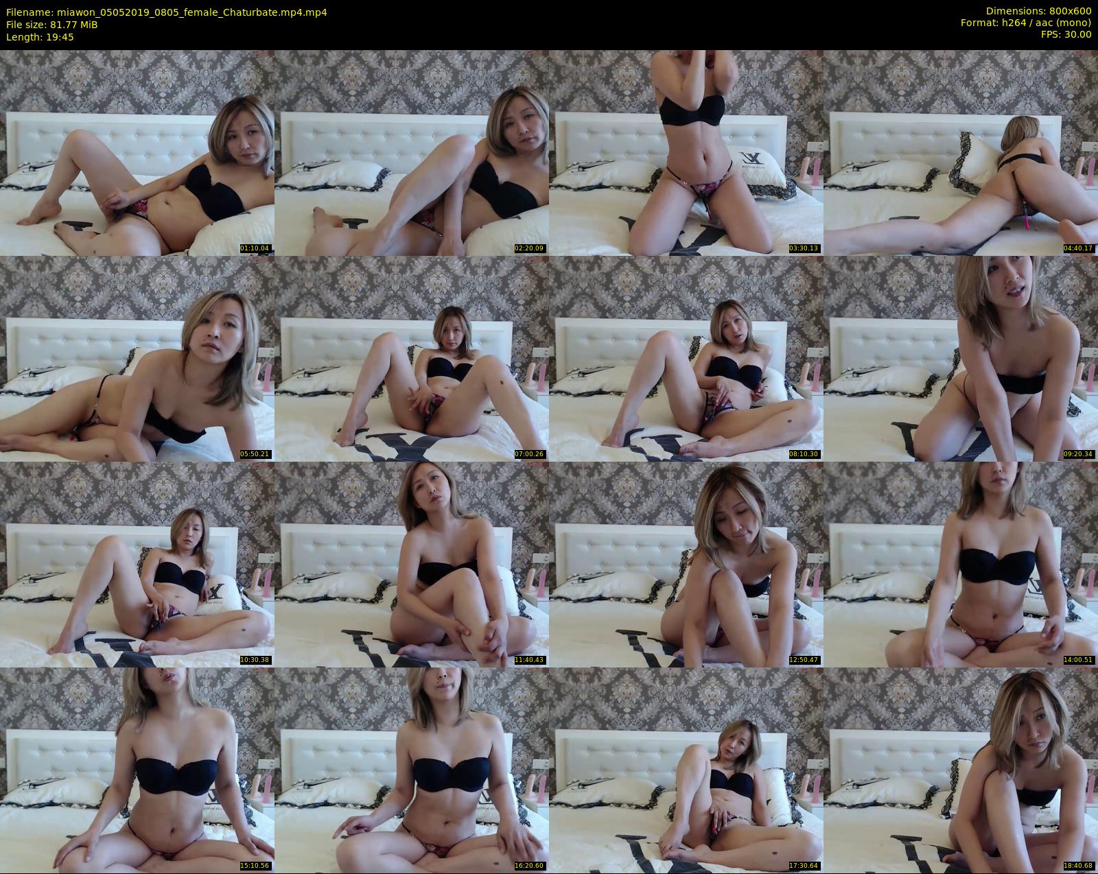 miawon — 20 minute Chaturbate female cam show recording, 480p, May 5, 2019