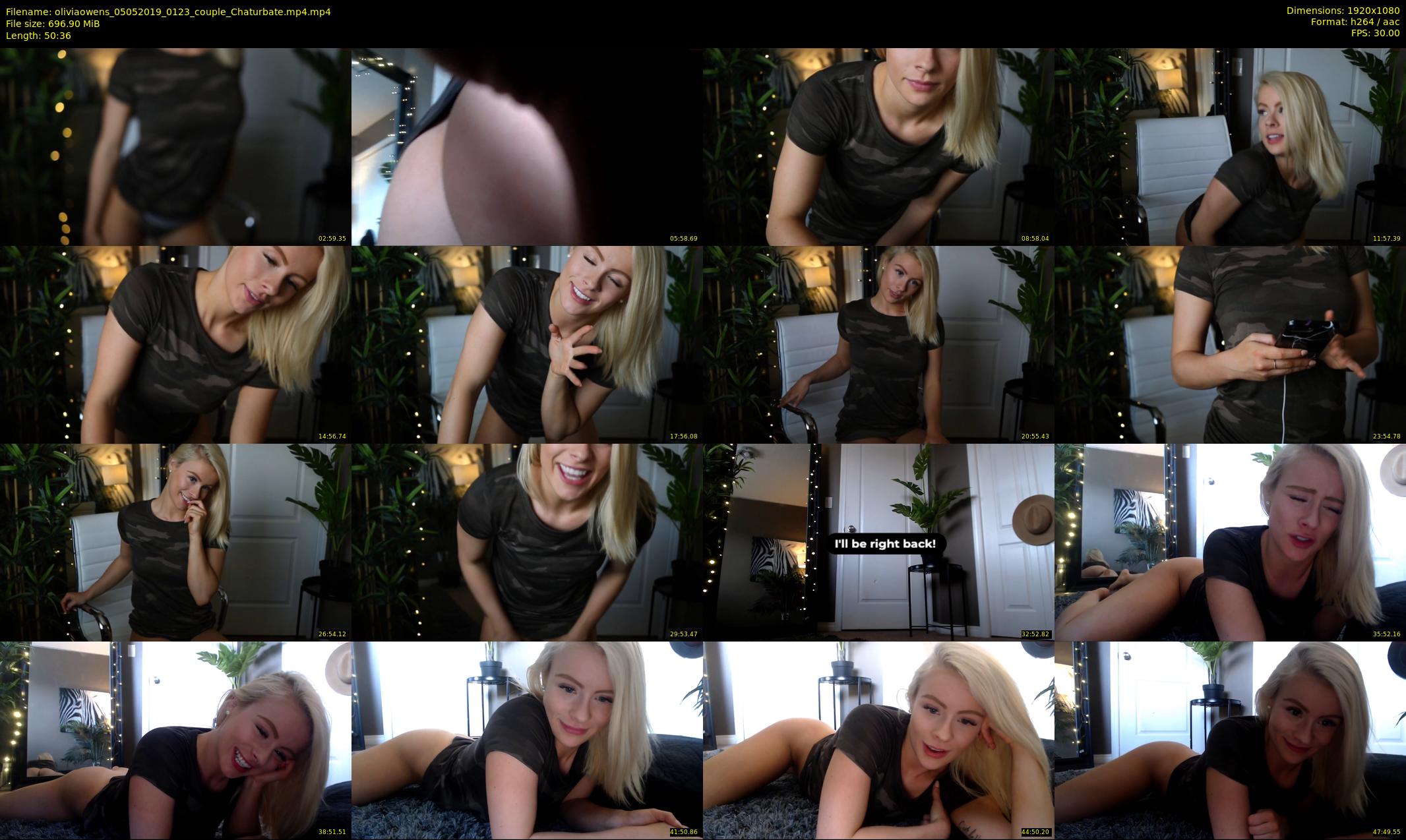 oliviaowens — 51 minute Chaturbate female cam show recording, 1080p, May 5, 2019
