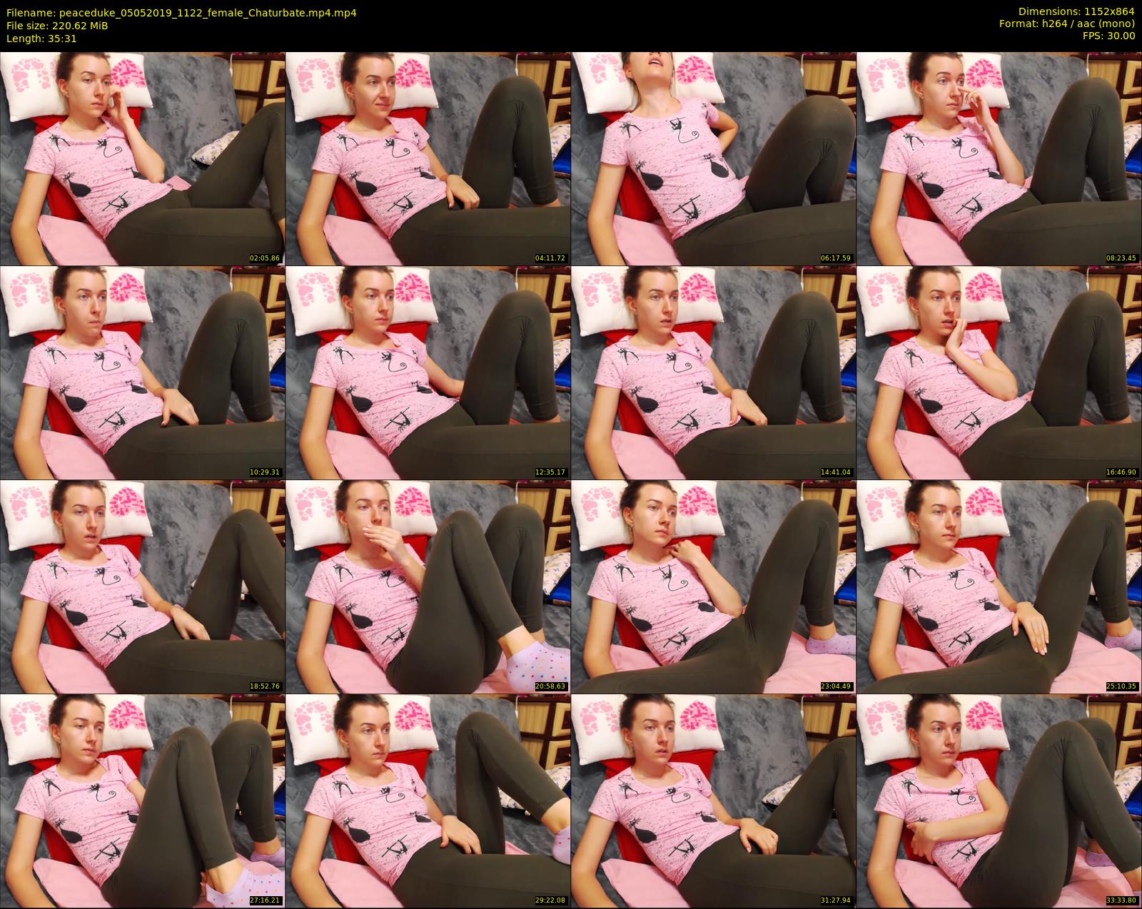 peaceduke — 36 minute Chaturbate female cam show recording, 720p, May 5, 2019