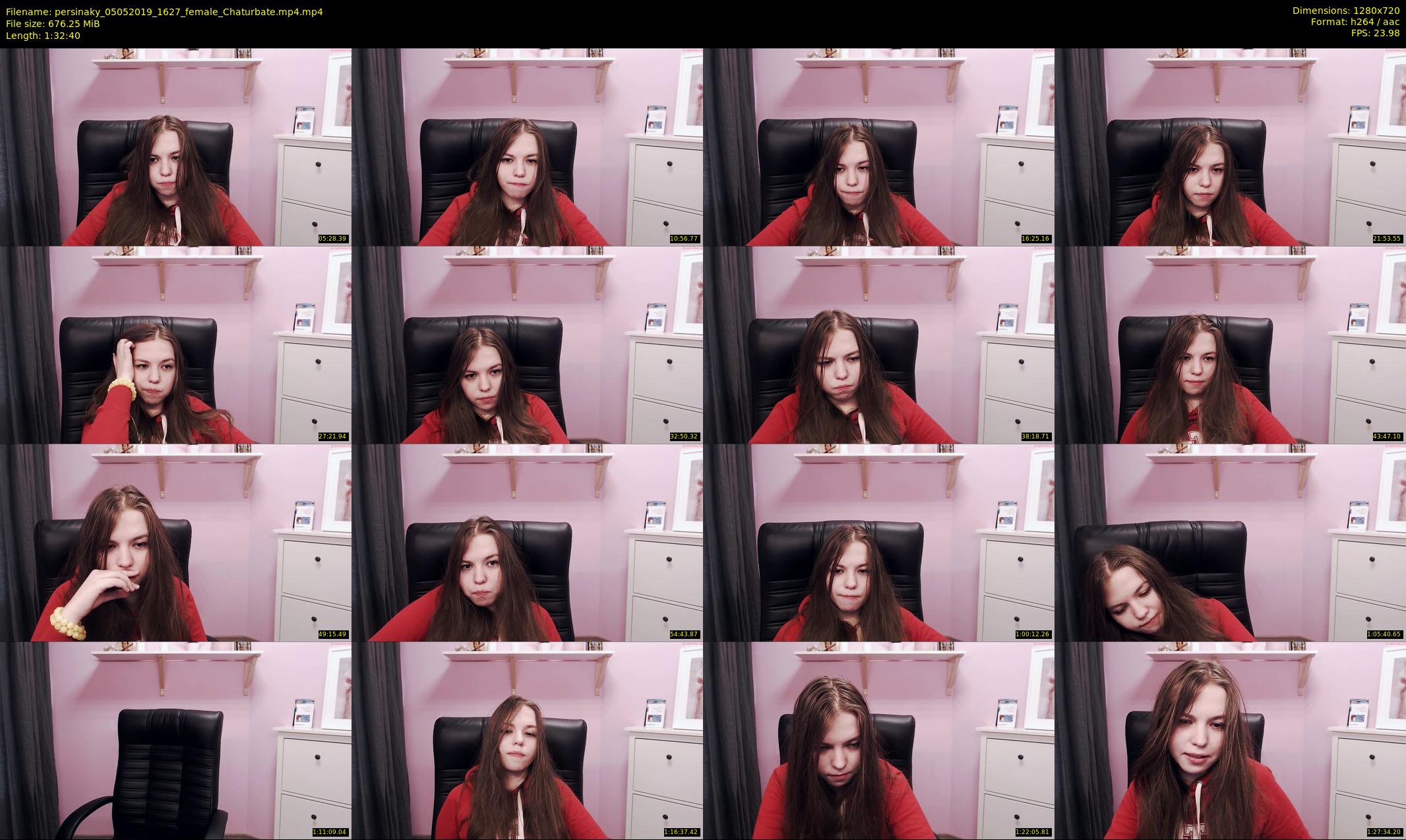 persinaky — 93 minute Chaturbate female cam show recording, 720p, May 5, 2019