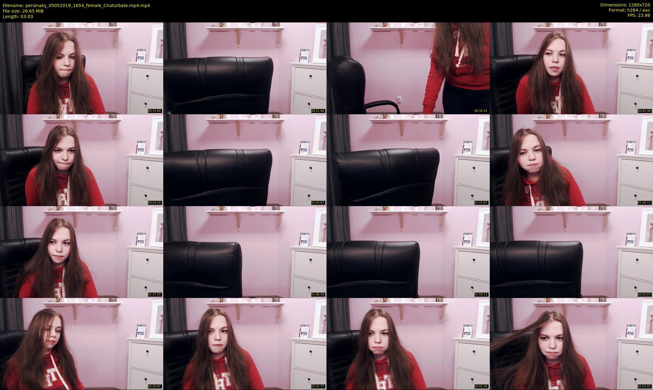 persinaky — 4 minute Chaturbate female cam show recording, 720p, May 5, 2019