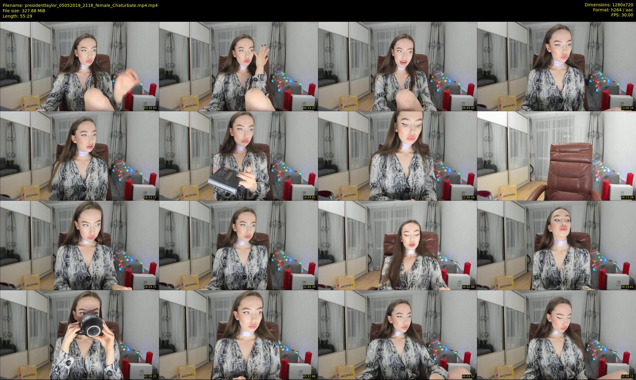 presidenttaylor — 56 minute Chaturbate female cam show recording, 720p, May 5, 2019