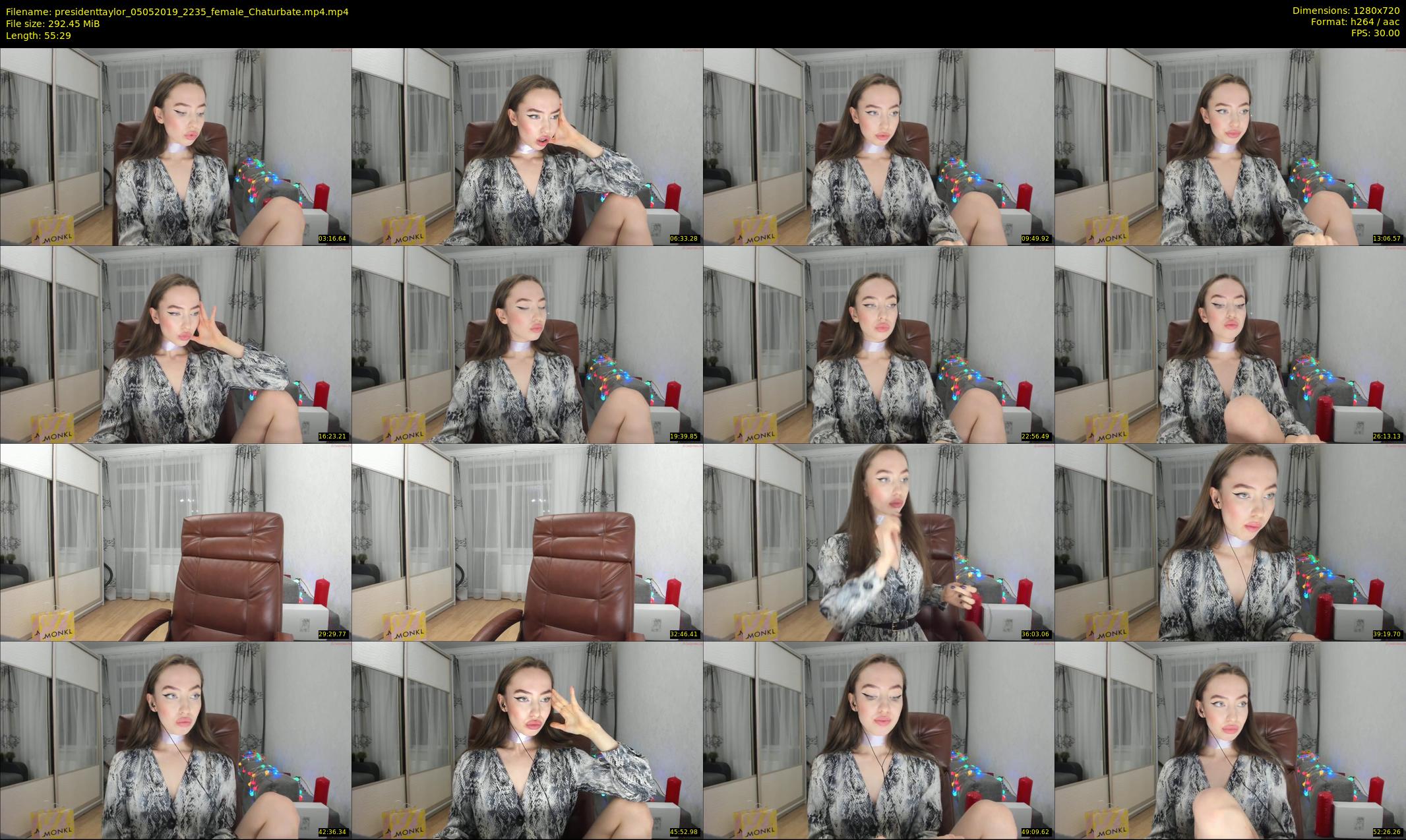presidenttaylor — 56 minute Chaturbate female cam show recording, 720p, May 5, 2019