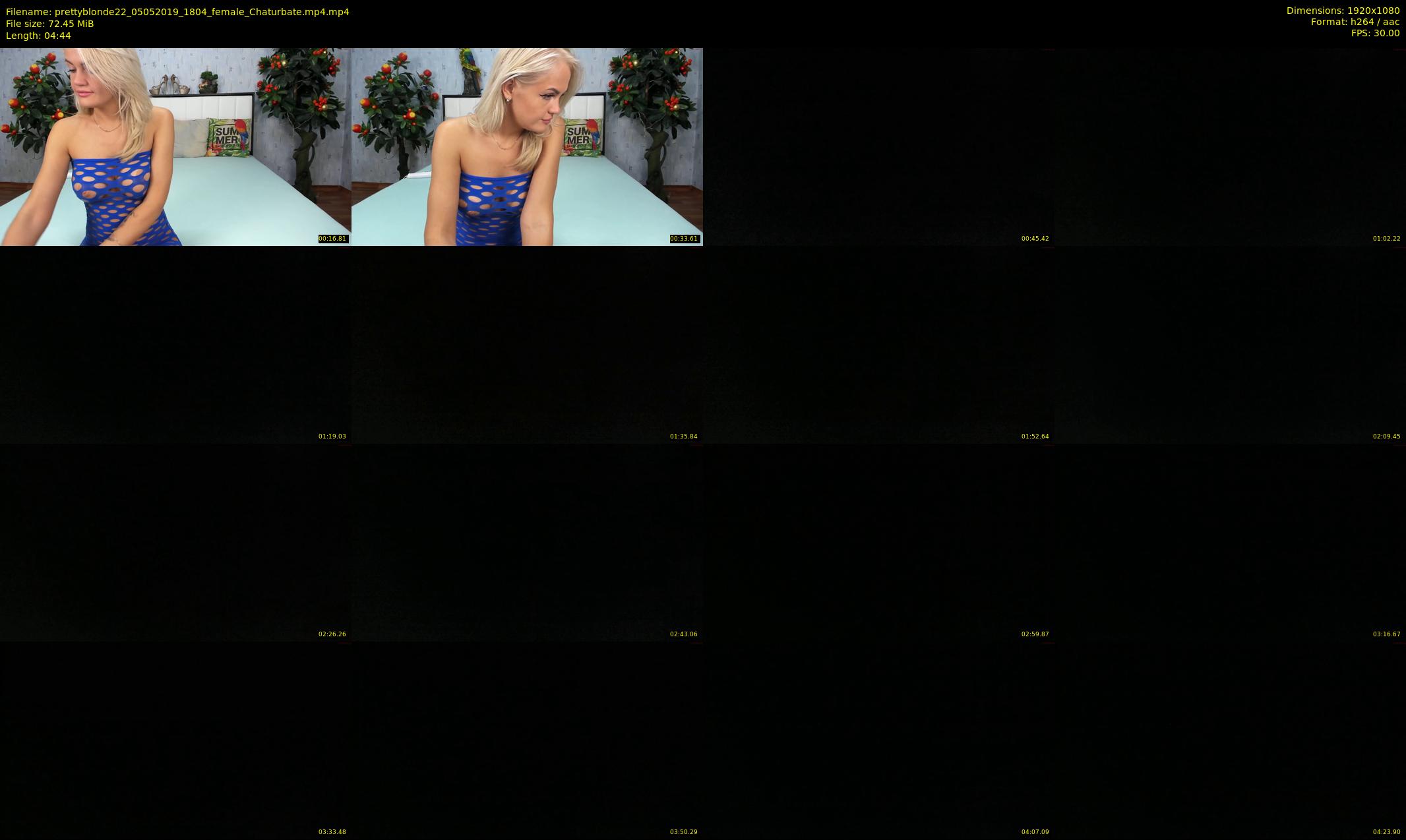 prettyblonde22 — 5 minute Chaturbate female cam show recording, 1080p, May 5, 2019