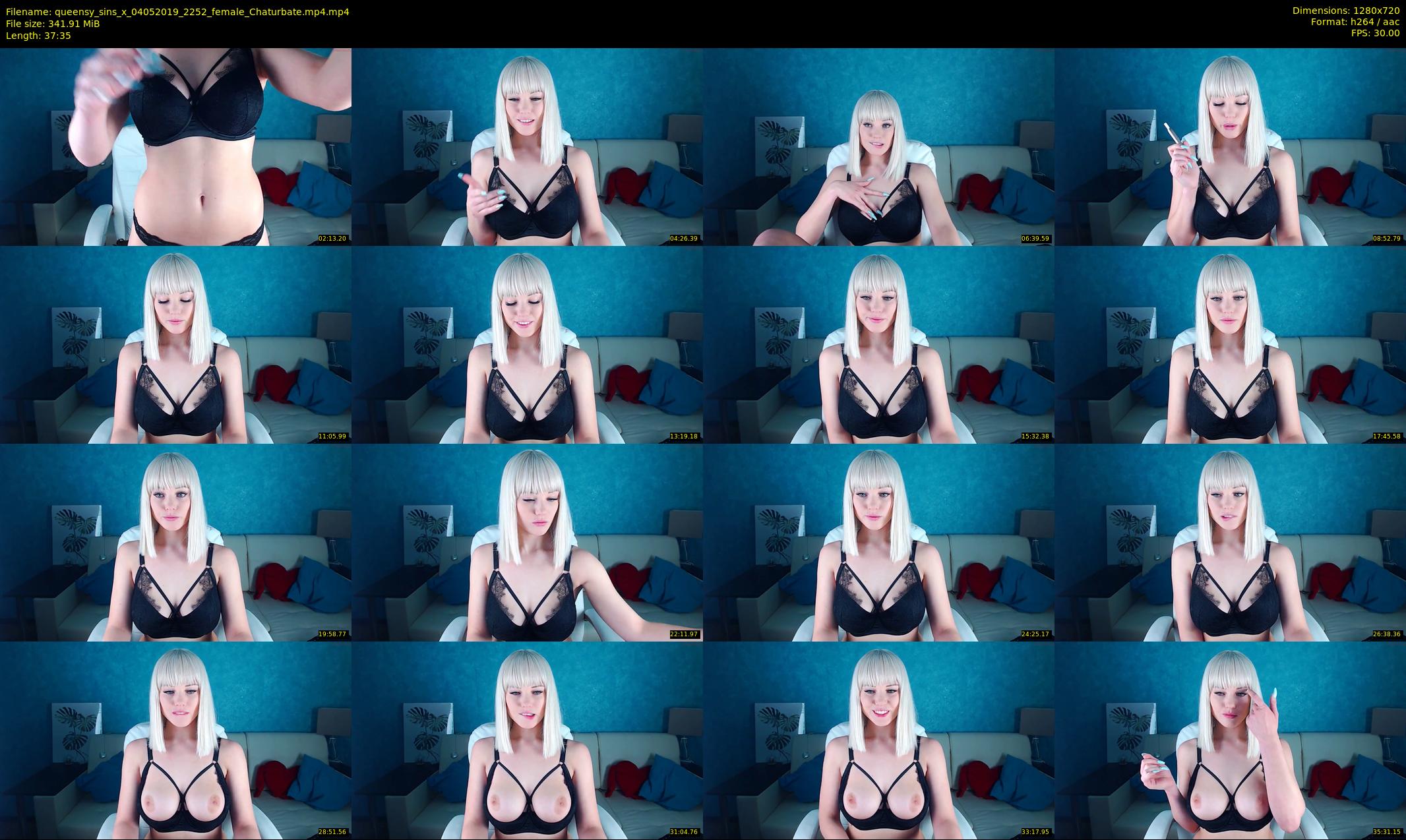 queensy_sins_x — 38 minute Chaturbate female cam show recording, 720p, May 4, 2019