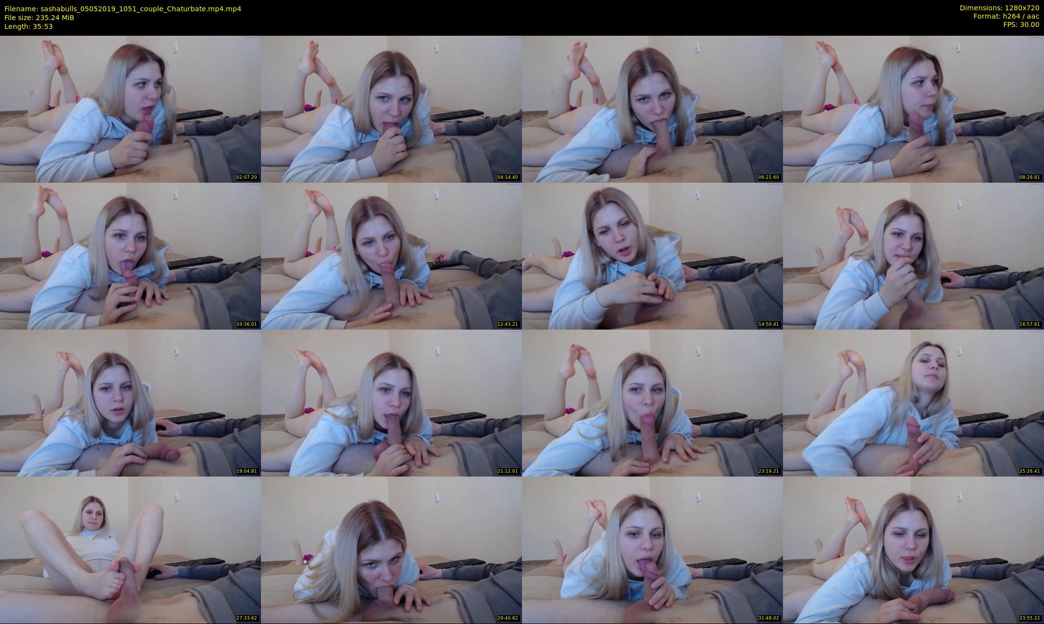 sashabulls — 36 minute Chaturbate couple cam show recording, 720p, May 5, 2019