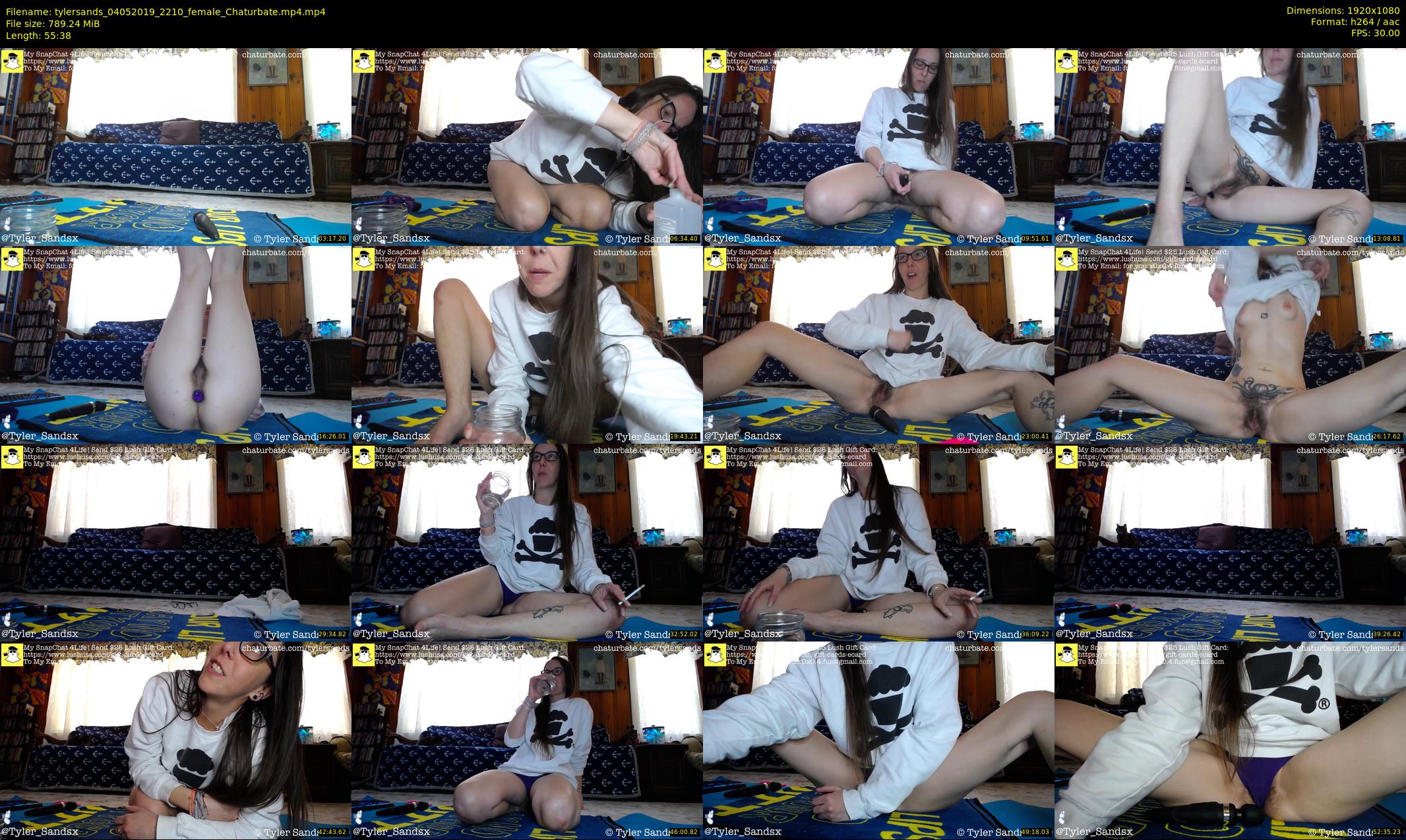 tylersands — 56 minute Chaturbate female cam show recording, 1080p, May 4, 2019