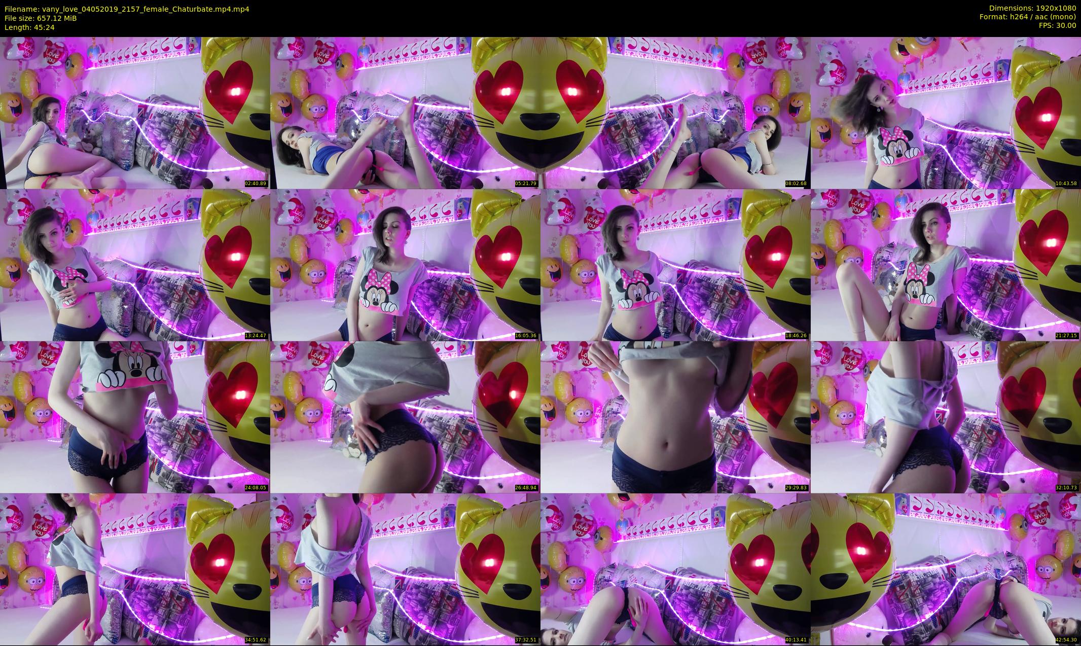 vany_love — 46 minute Chaturbate female cam show recording, 1080p, May 4, 2019