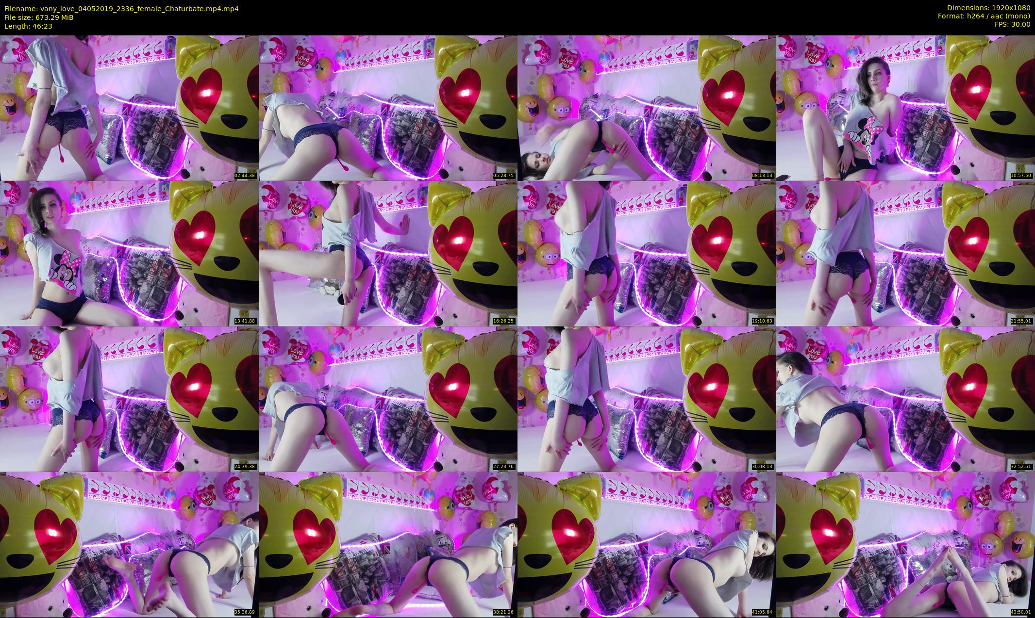 vany_love — 47 minute Chaturbate female cam show recording, 1080p, May 4, 2019