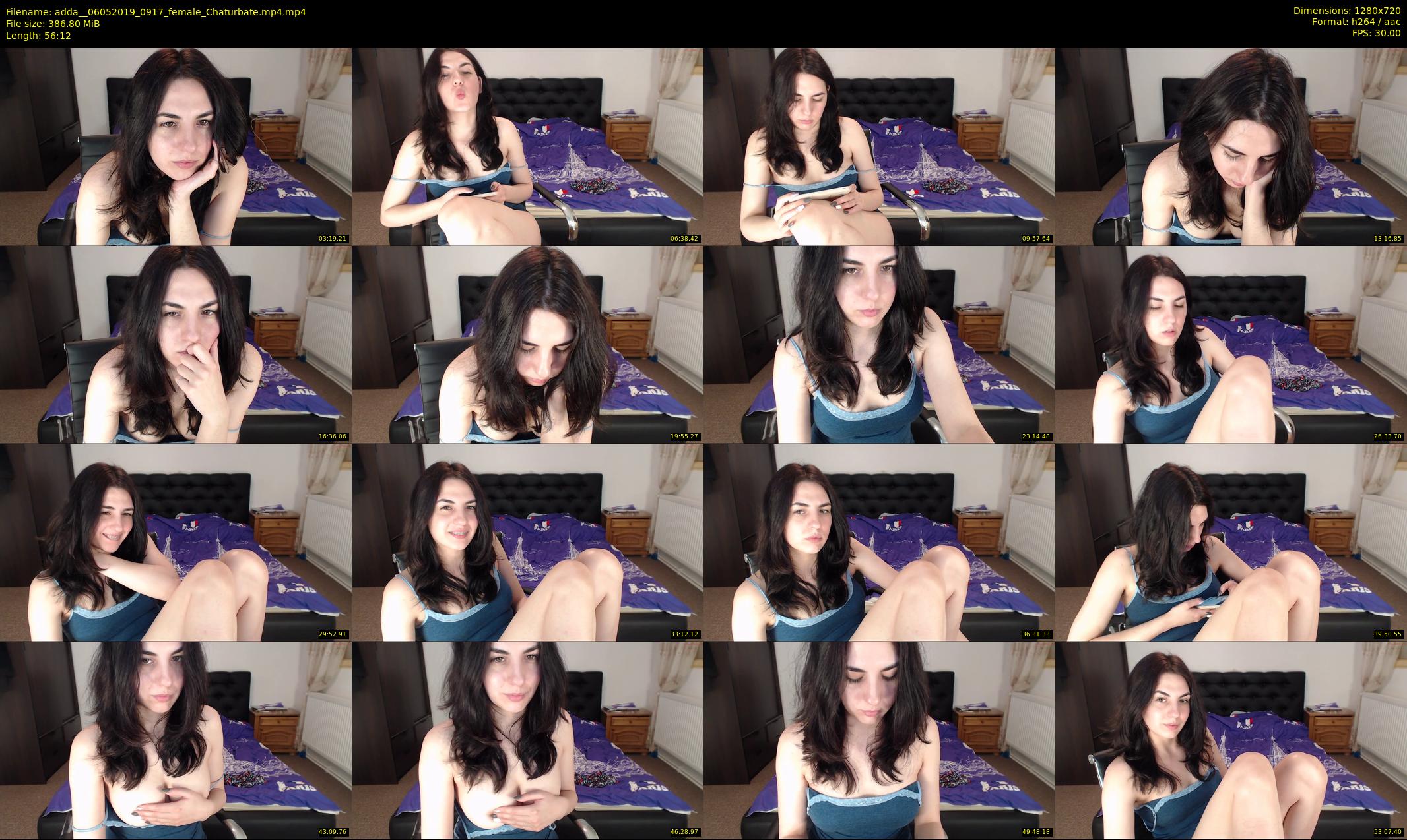 adda_ — 57 minute Chaturbate female cam show recording, 720p, May 6, 2019