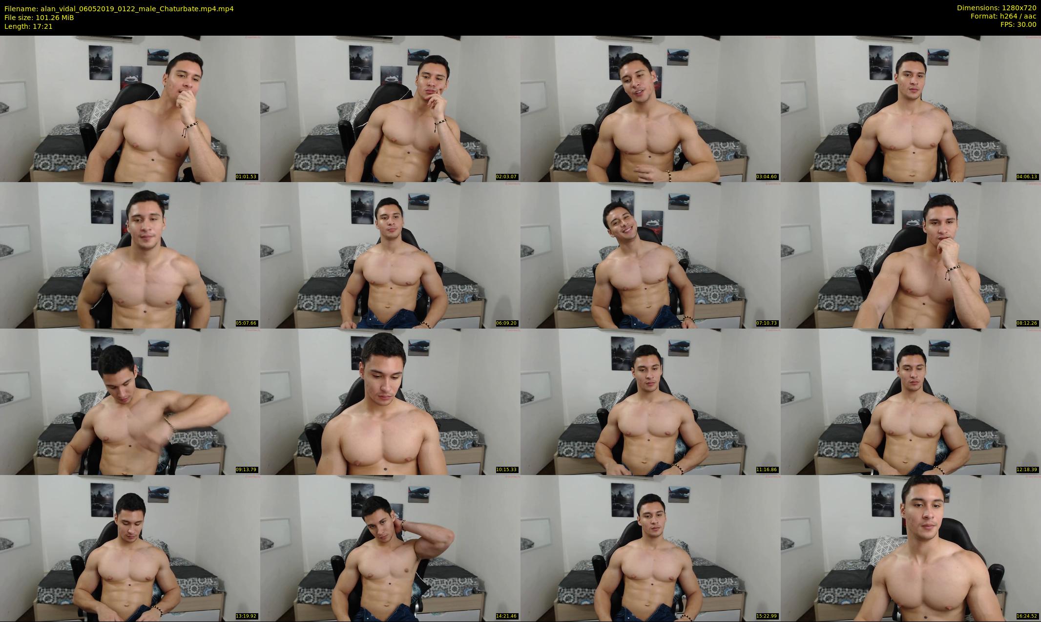 alan_vidal — 18 minute Chaturbate male cam show recording, 720p, May 6, 2019
