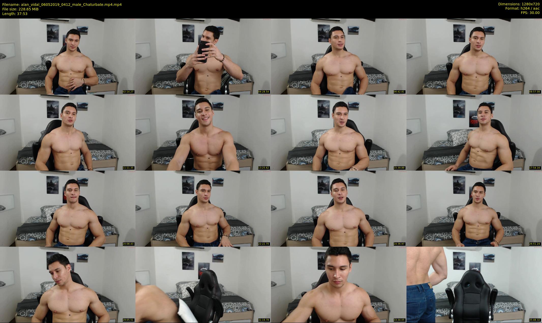 alan_vidal — 38 minute Chaturbate male cam show recording, 720p, May 6, 2019