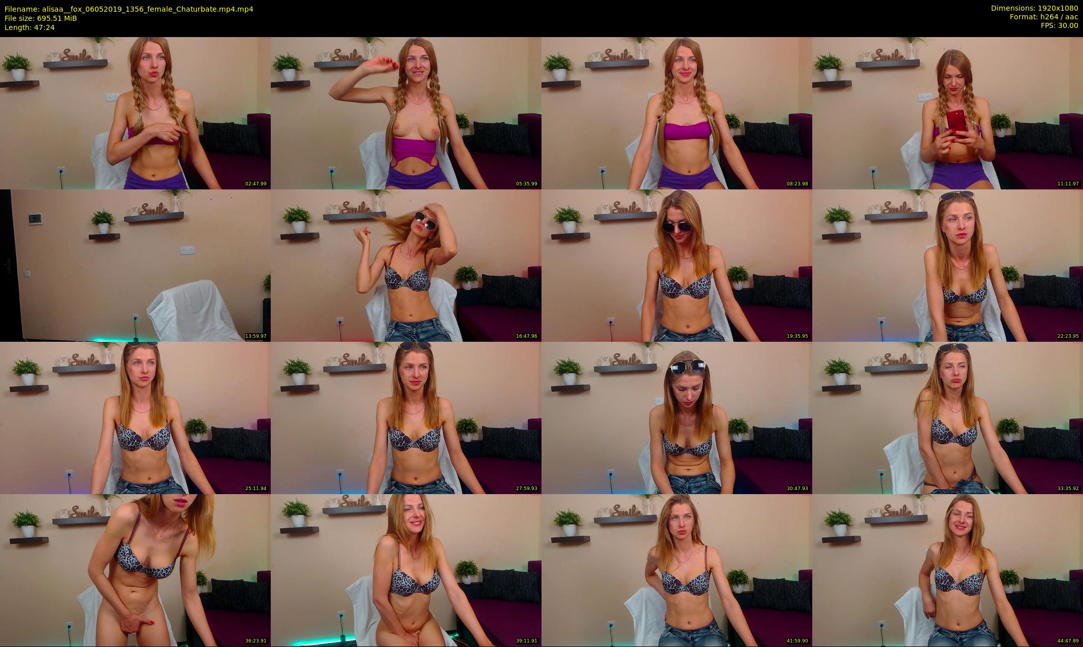 alisaa__fox — 48 minute Chaturbate female cam show recording, 1080p, May 6, 2019