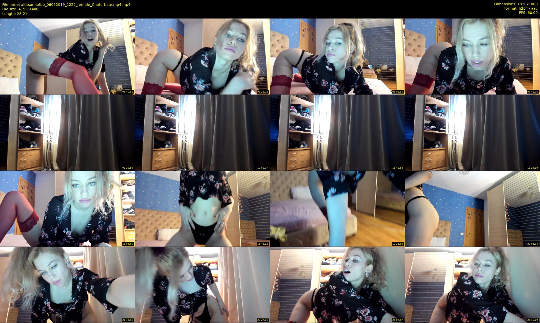 allissonhotbb — 29 minute Chaturbate female cam show recording, 1080p, May 6, 2019